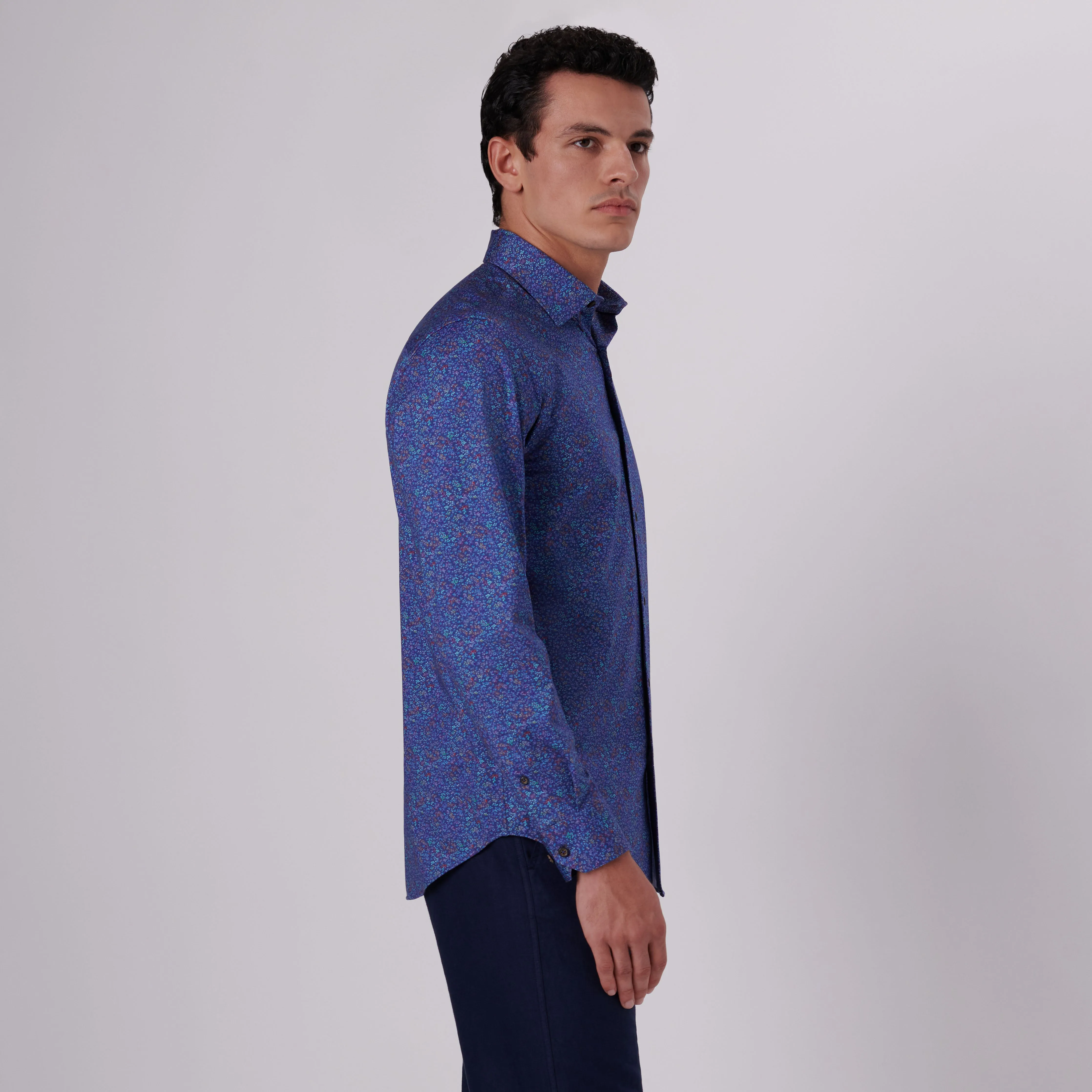 James Floral Print OoohCotton Shirt sold by Bugatchi product image thumbnail 3