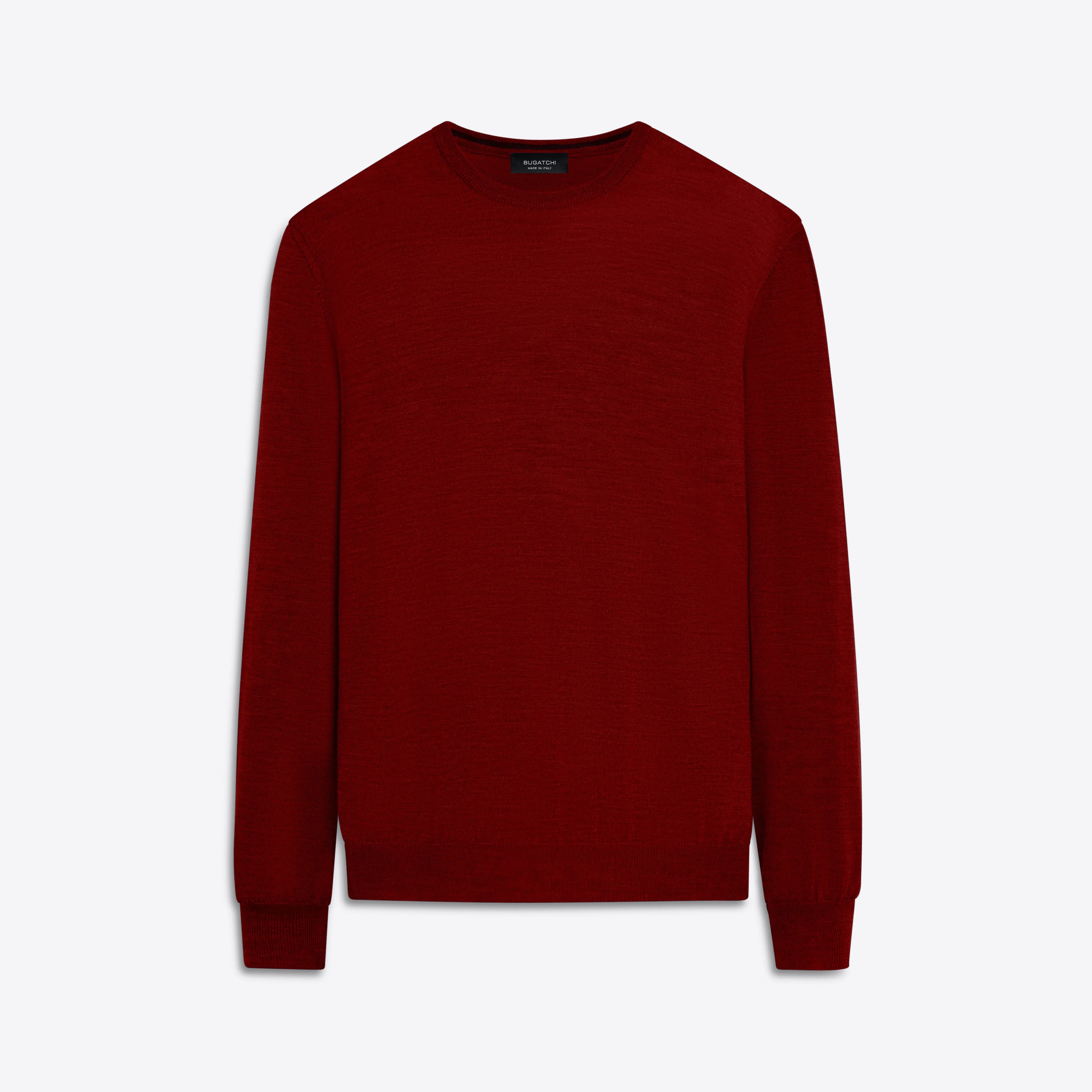 Super Merino Crew Neck Solid Sweater sold by Bugatchi