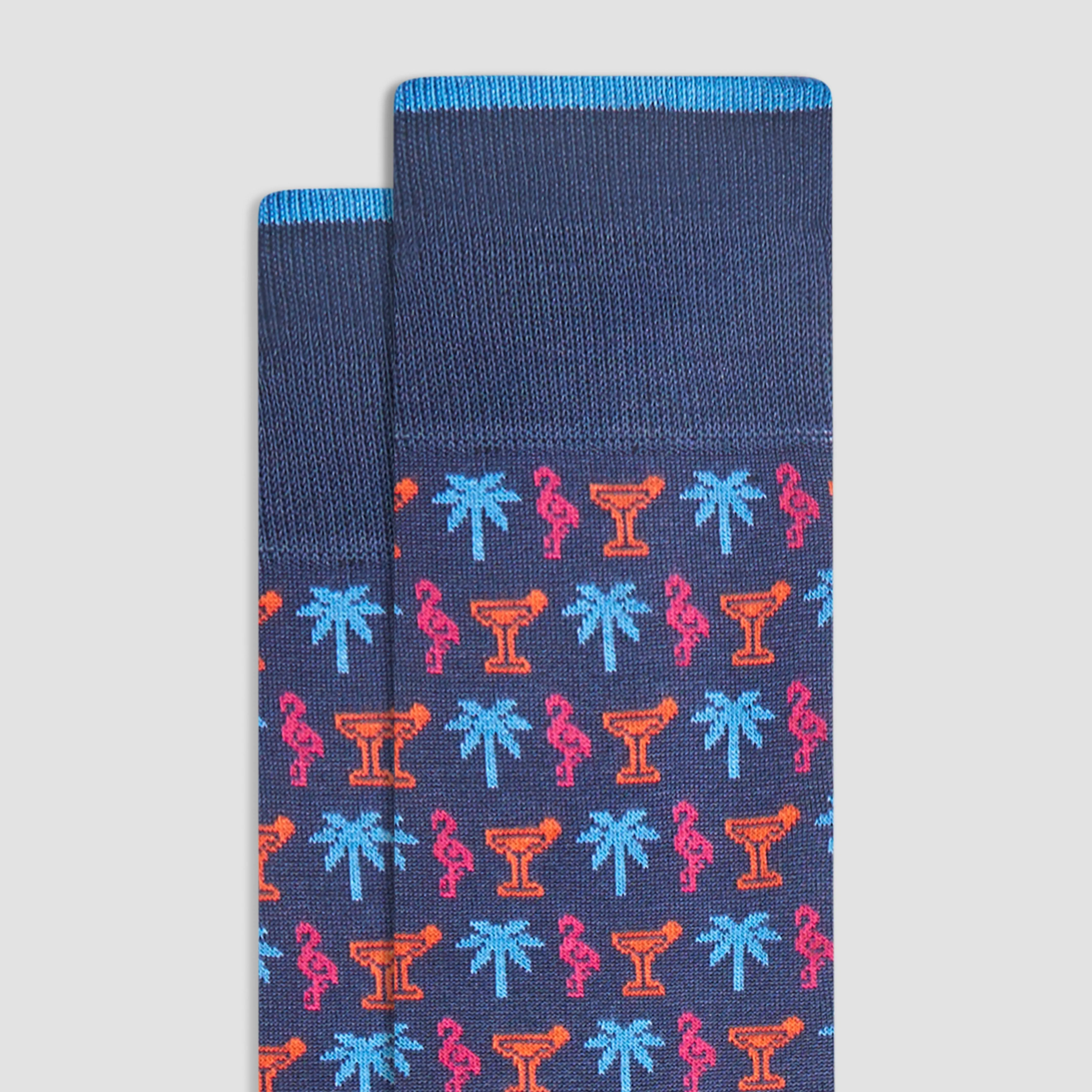 Tropical Mid-Calf Socks sold by Bugatchi product image thumbnail 2