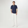 Tipped Quarter Zip Polo sold by Bugatchi
