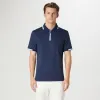 Tipped Quarter Zip Polo sold by Bugatchi
