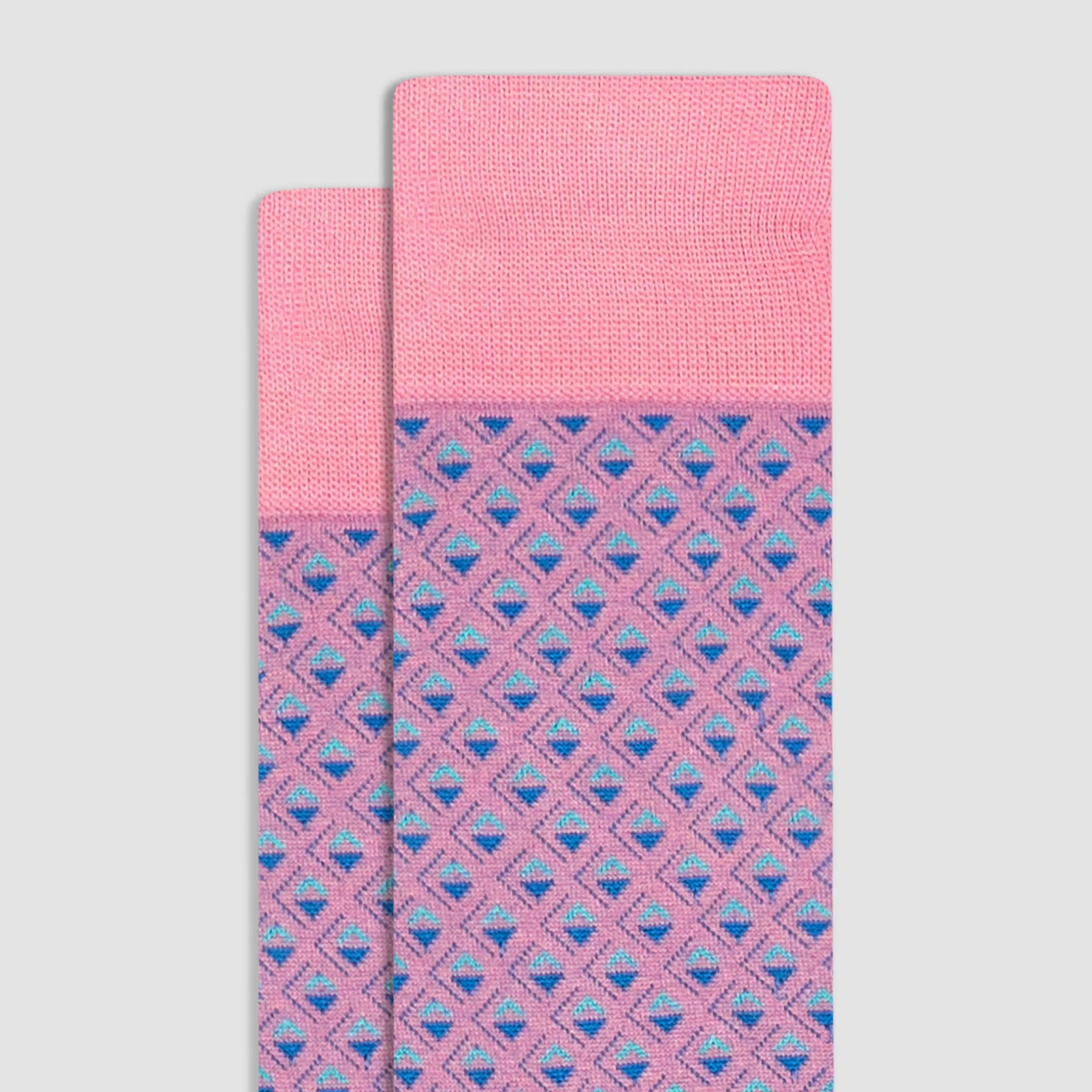 Geometric Mid-Calf Socks sold by Bugatchi product image thumbnail 2
