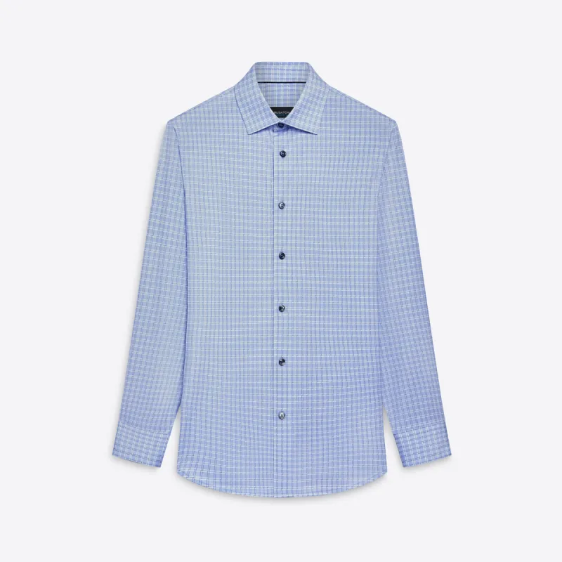JAMES Basketweave Check OoohCotton Shirt sold by Bugatchi