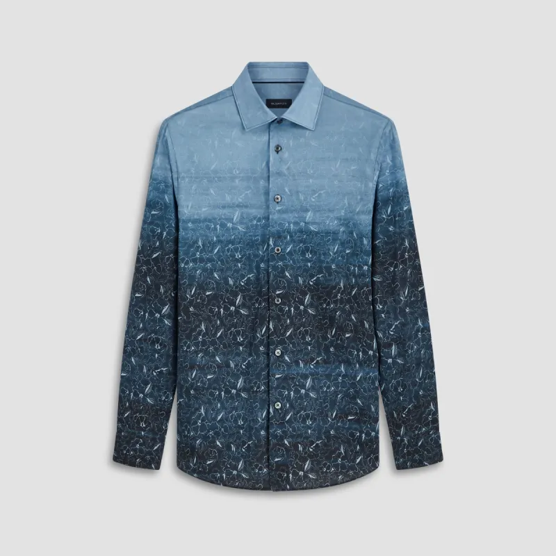 Axel Ombre Floral Print Shirt sold by Bugatchi