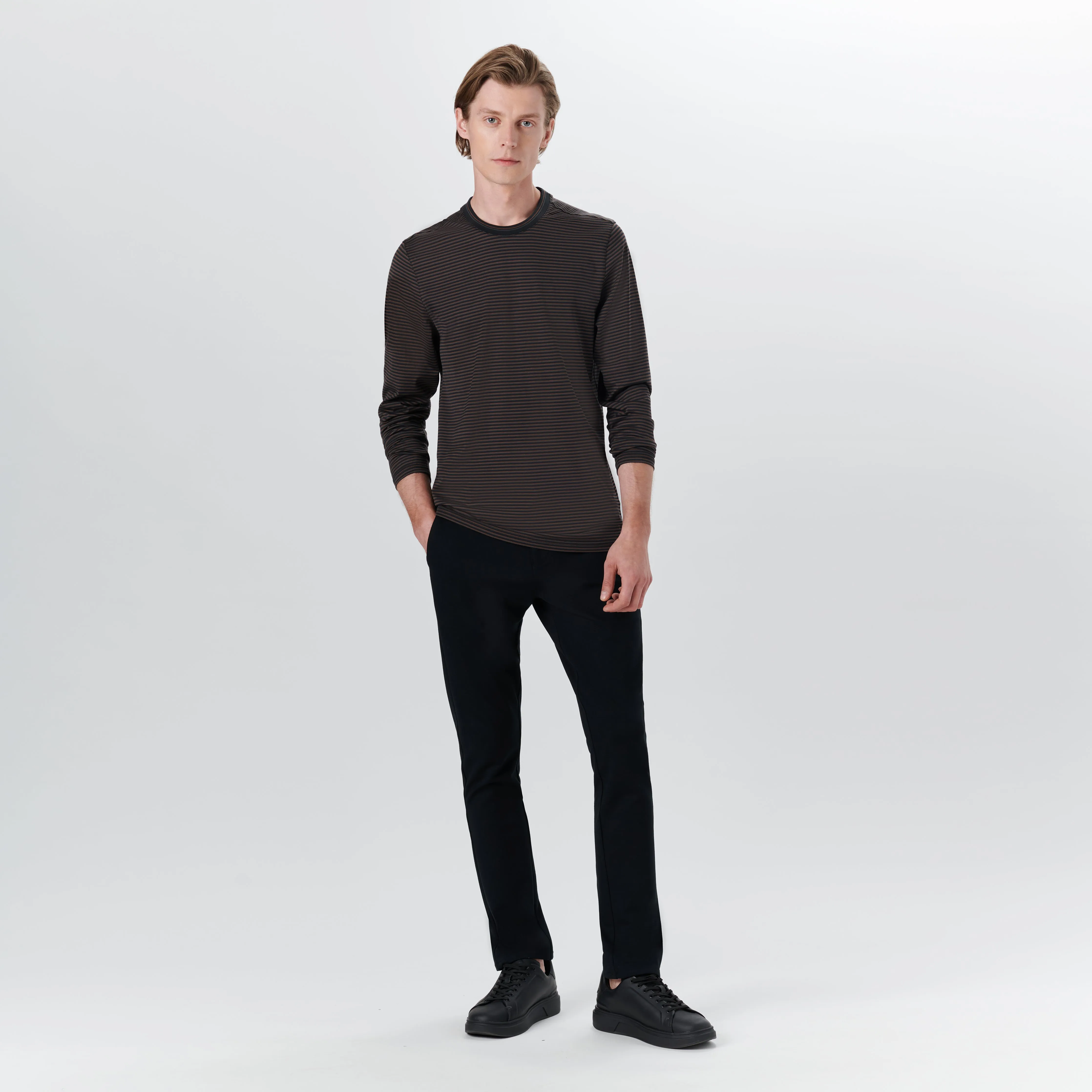 Long Sleeve Crew Neck sold by Bugatchi product image thumbnail 5