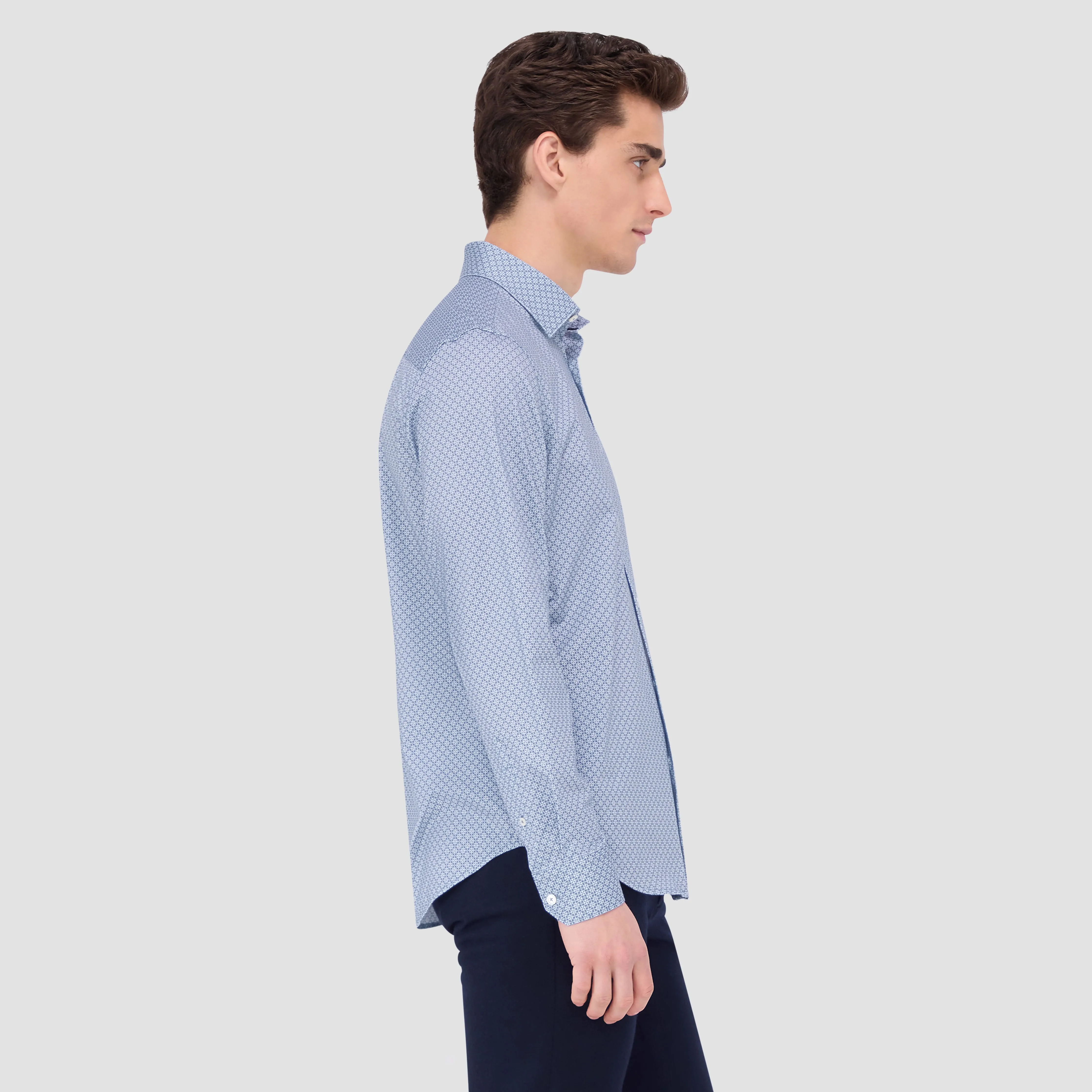 James Geometric OoohCotton Shirt sold by Bugatchi product image thumbnail 3