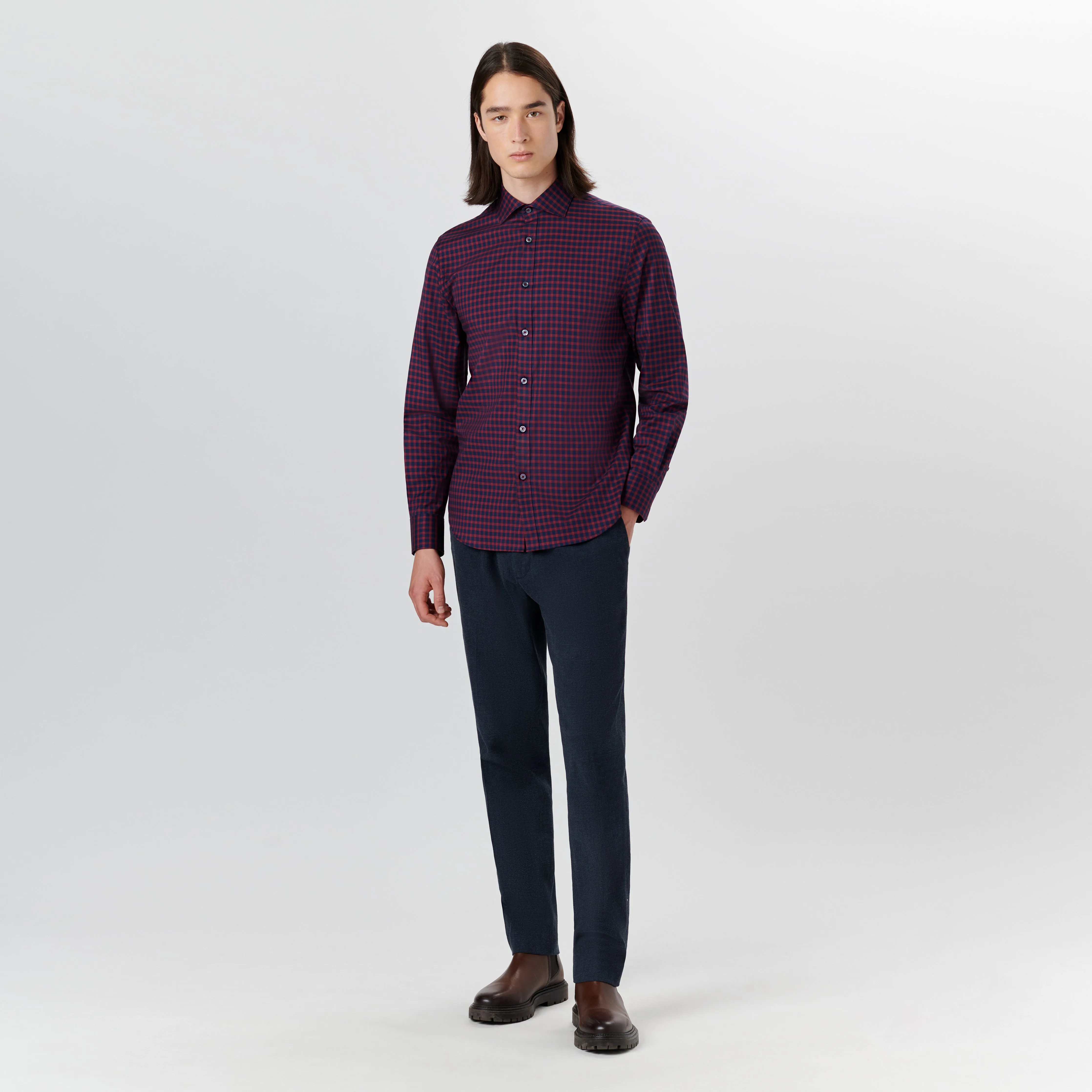 AXEL Checkered Shirt sold by Bugatchi product image thumbnail 5