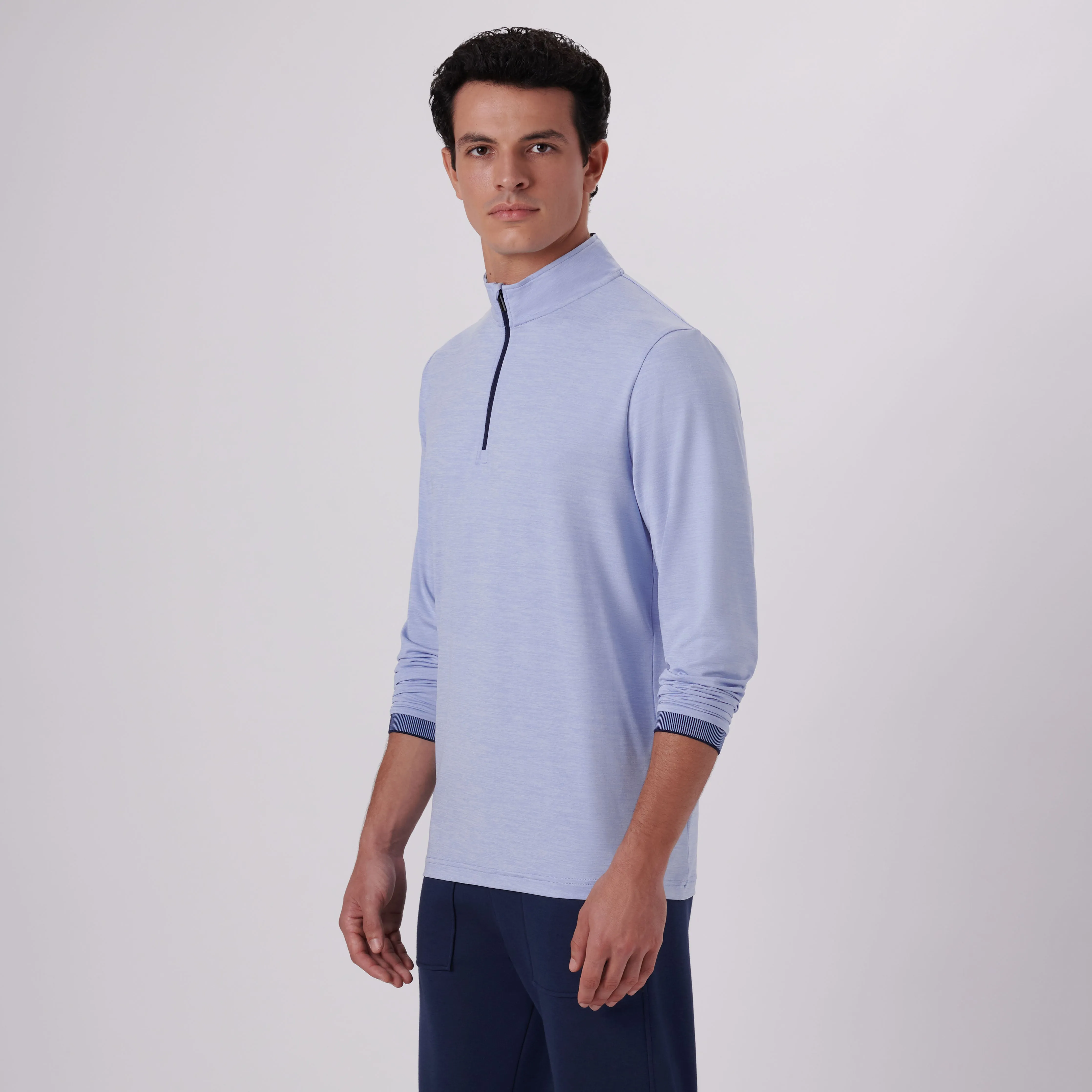 Performance Quarter-Zip Pullover sold by Bugatchi product image thumbnail 3
