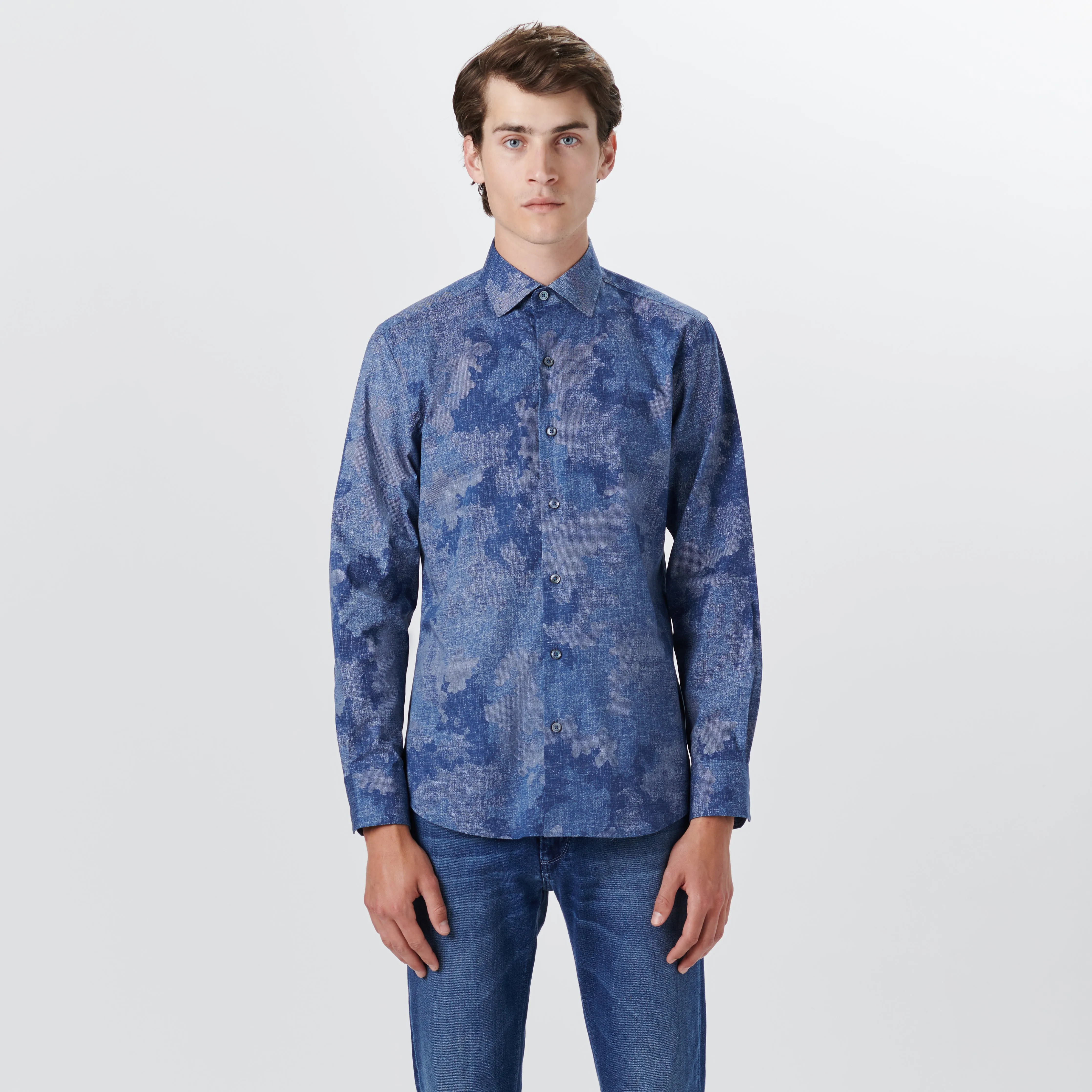 AXEL Camouflage Print Shirt sold by Bugatchi product image thumbnail 2