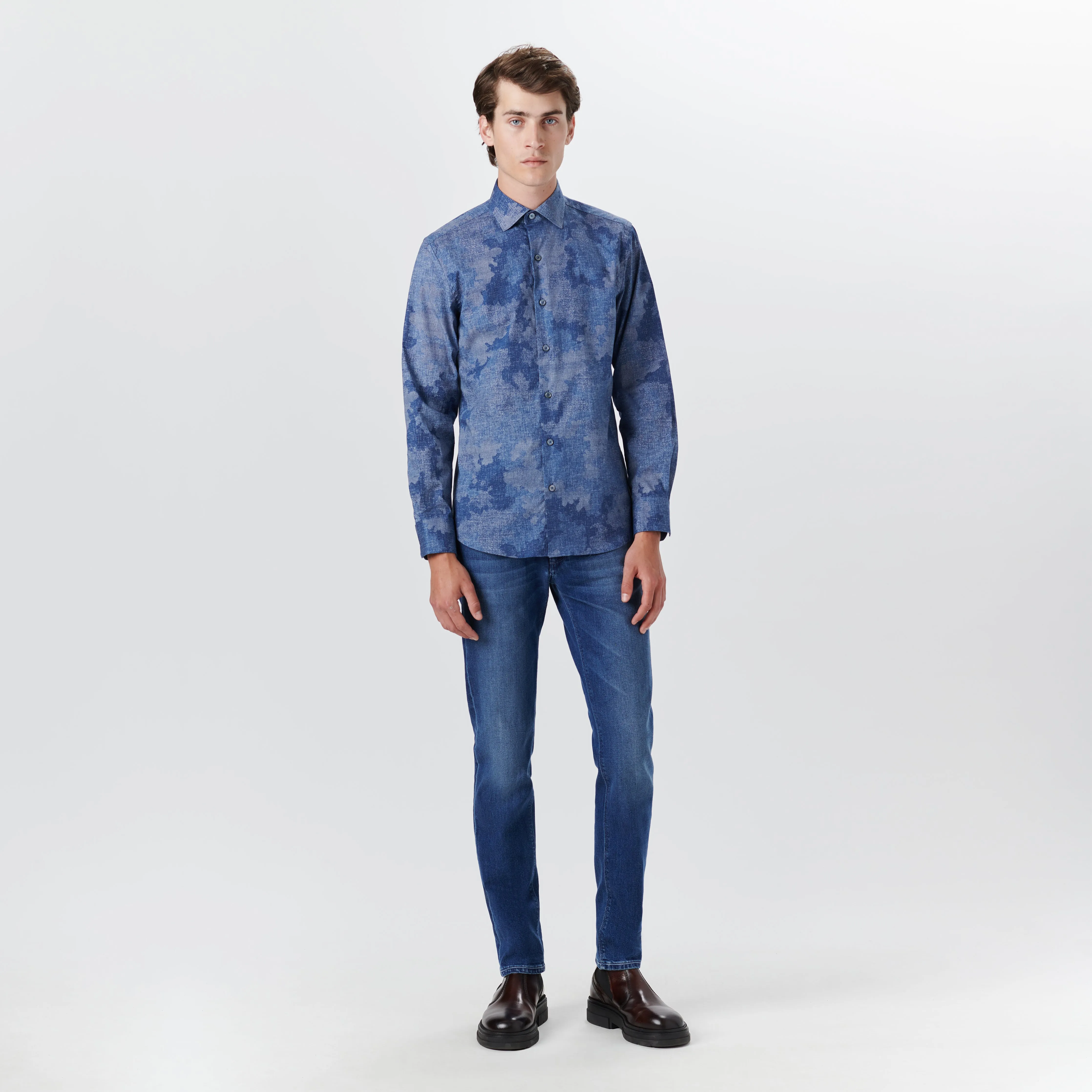 AXEL Camouflage Print Shirt sold by Bugatchi product image thumbnail 5