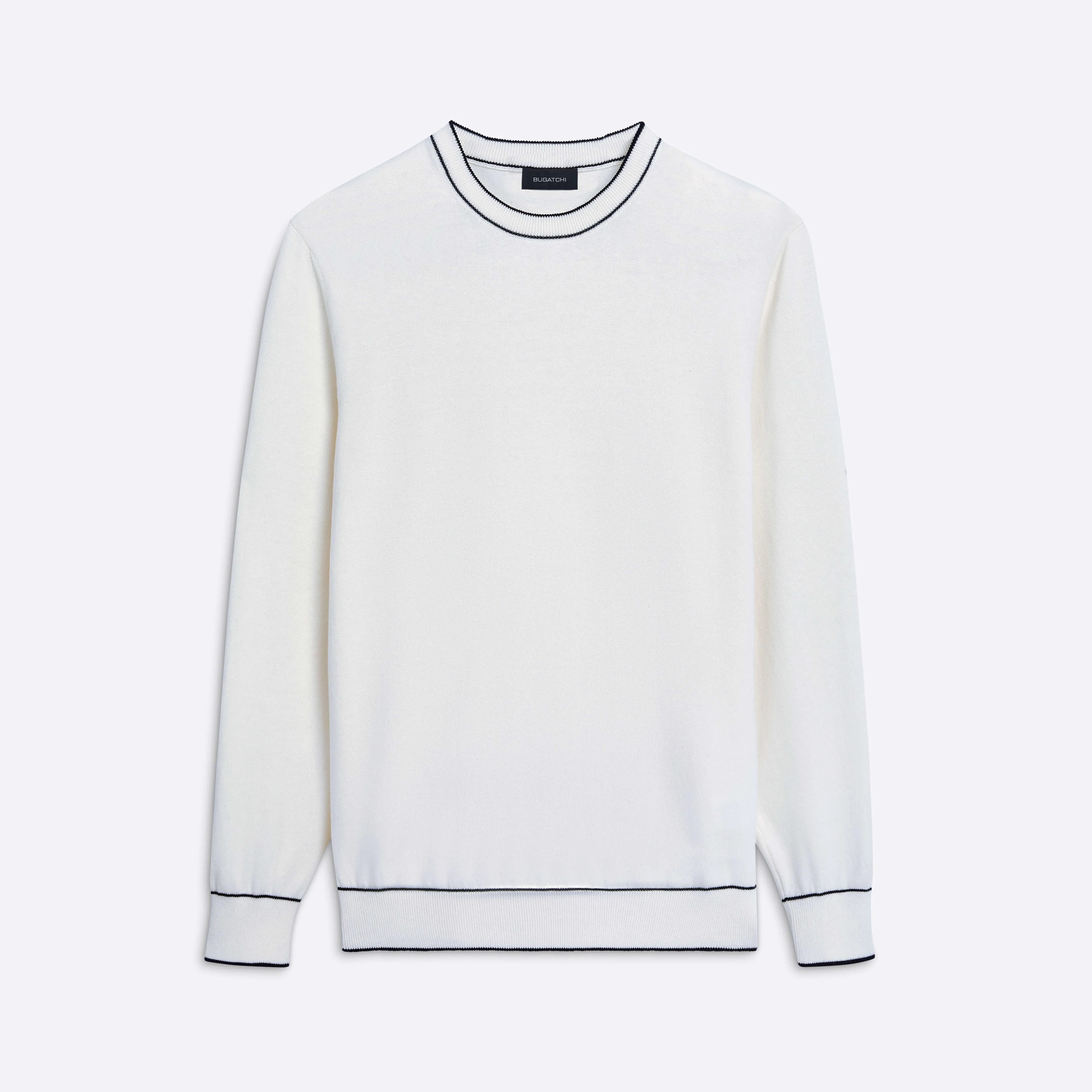 Solid Crew Neck Sweater sold by Bugatchi