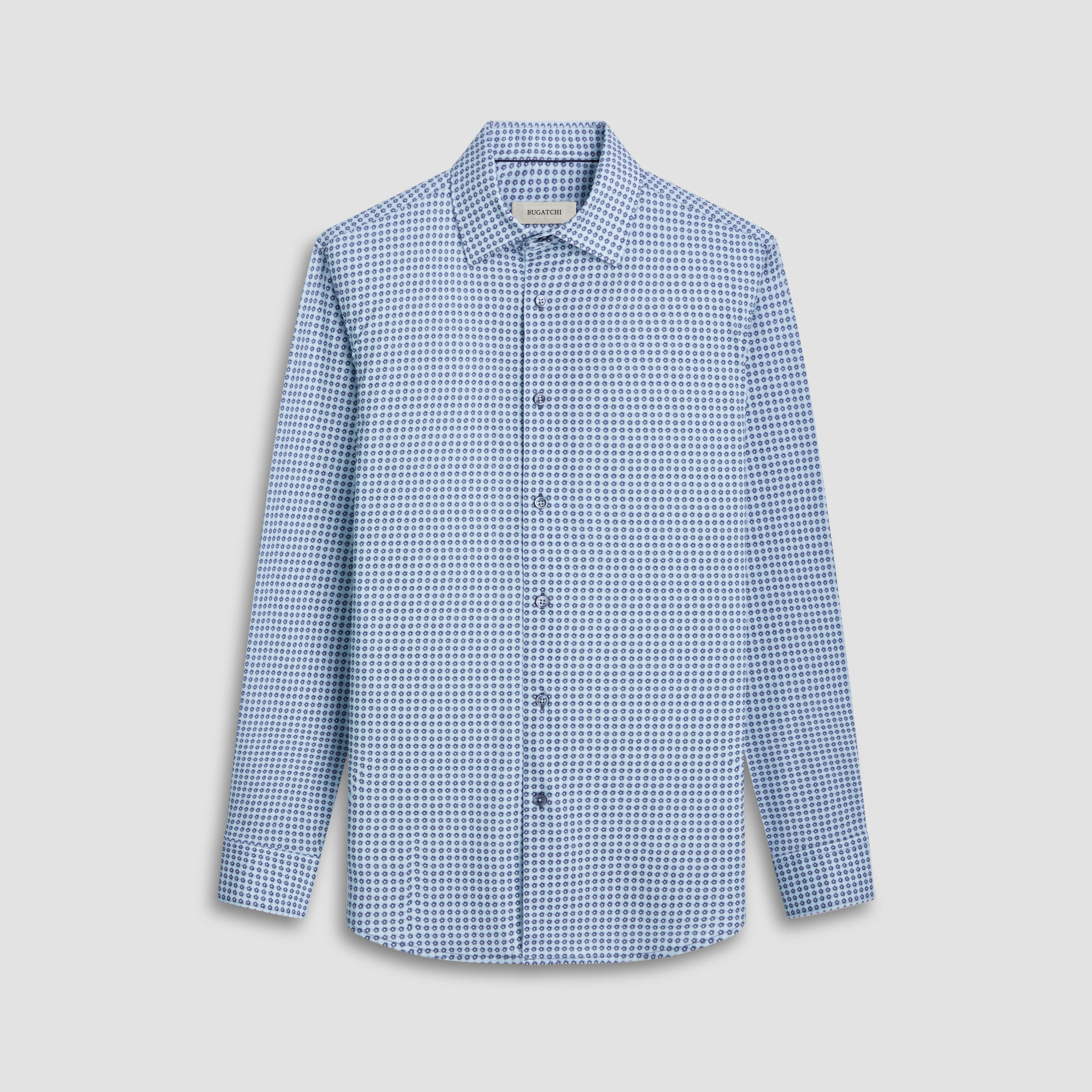 James Geometric Floral OoohCotton Shirt sold by Bugatchi