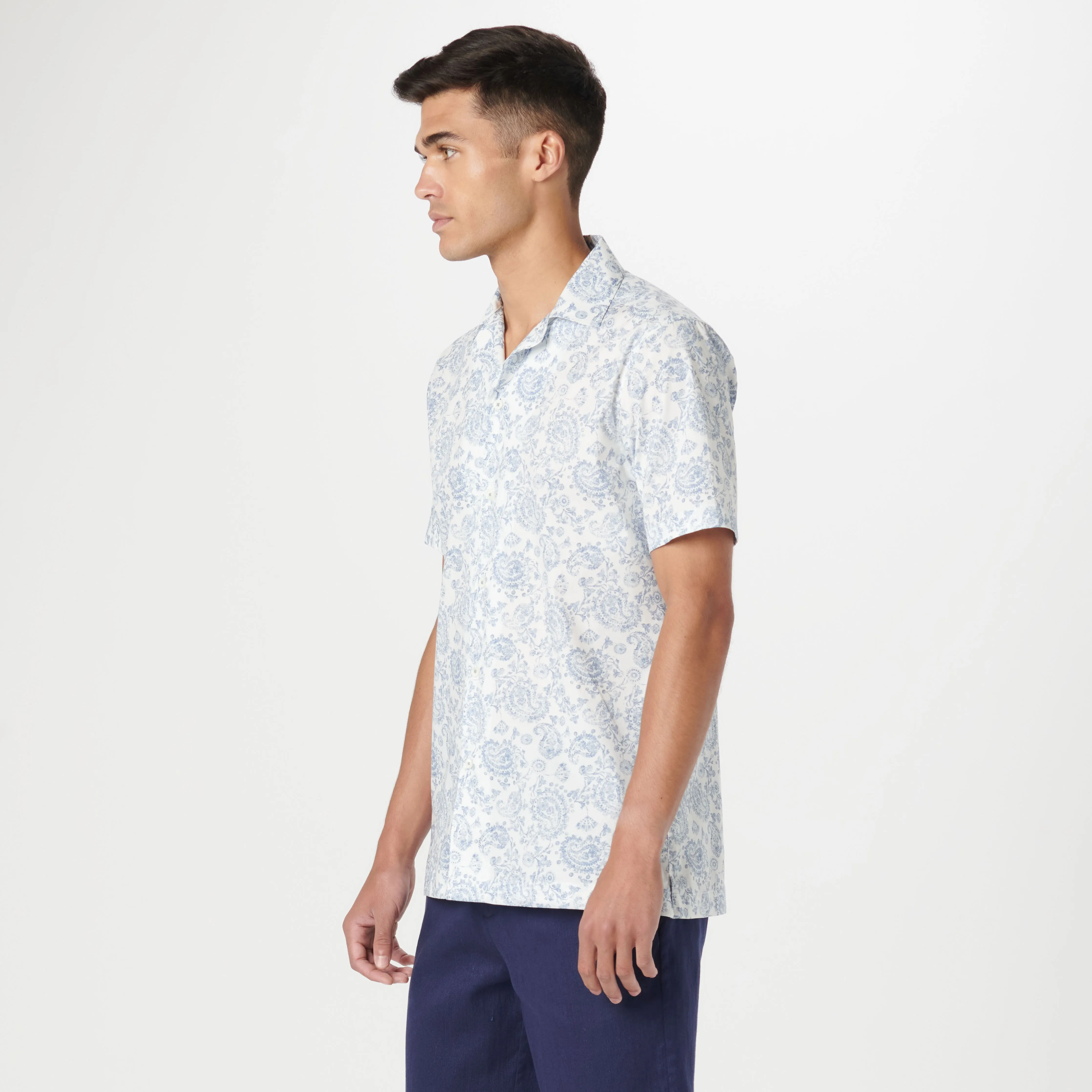 Jackson Paisley Short Sleeve Shirt sold by Bugatchi product image thumbnail 3