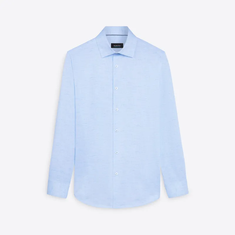 JAMES Striated OoohCotton Shirt sold by Bugatchi