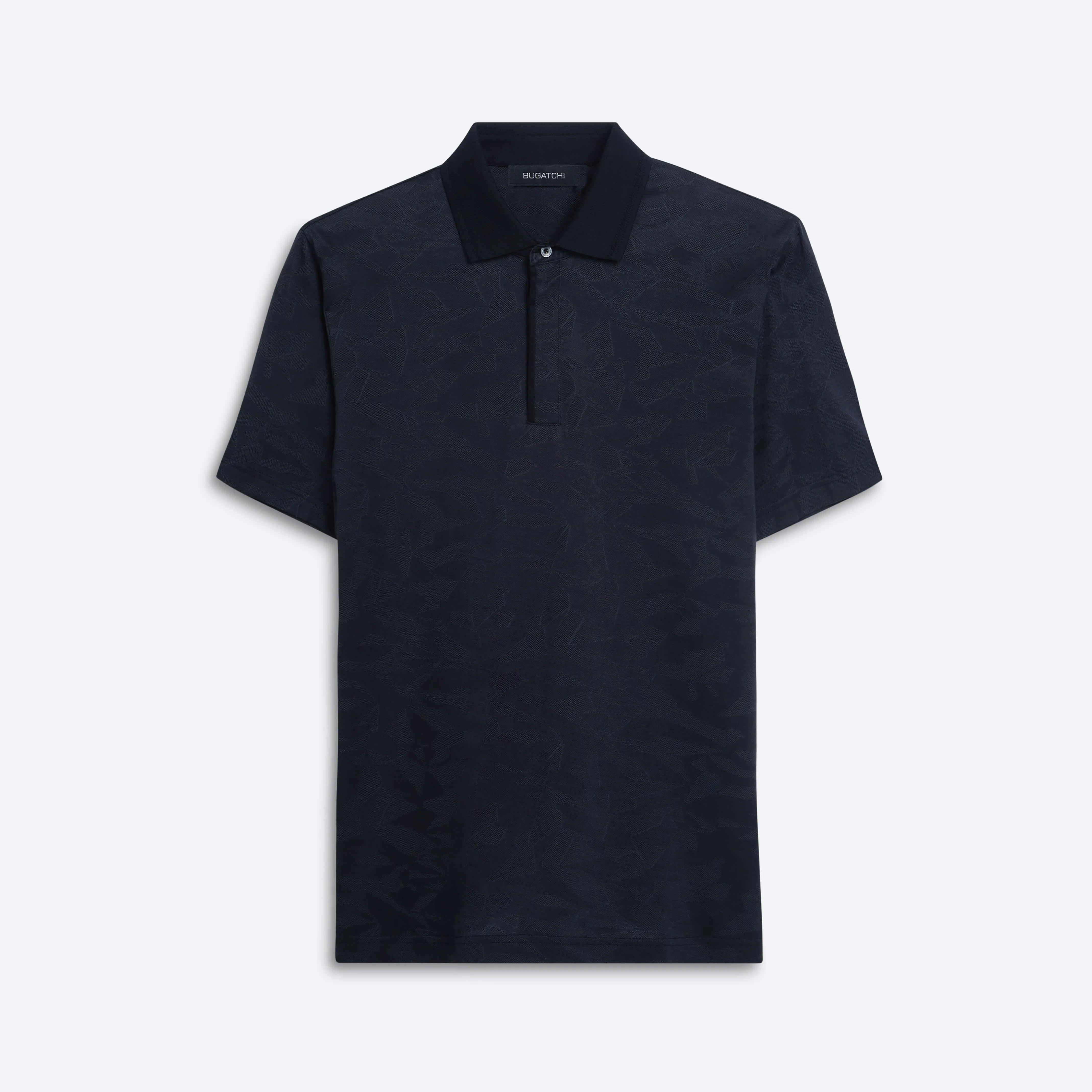 Short Sleeve Quarter Zip Polo sold by Bugatchi