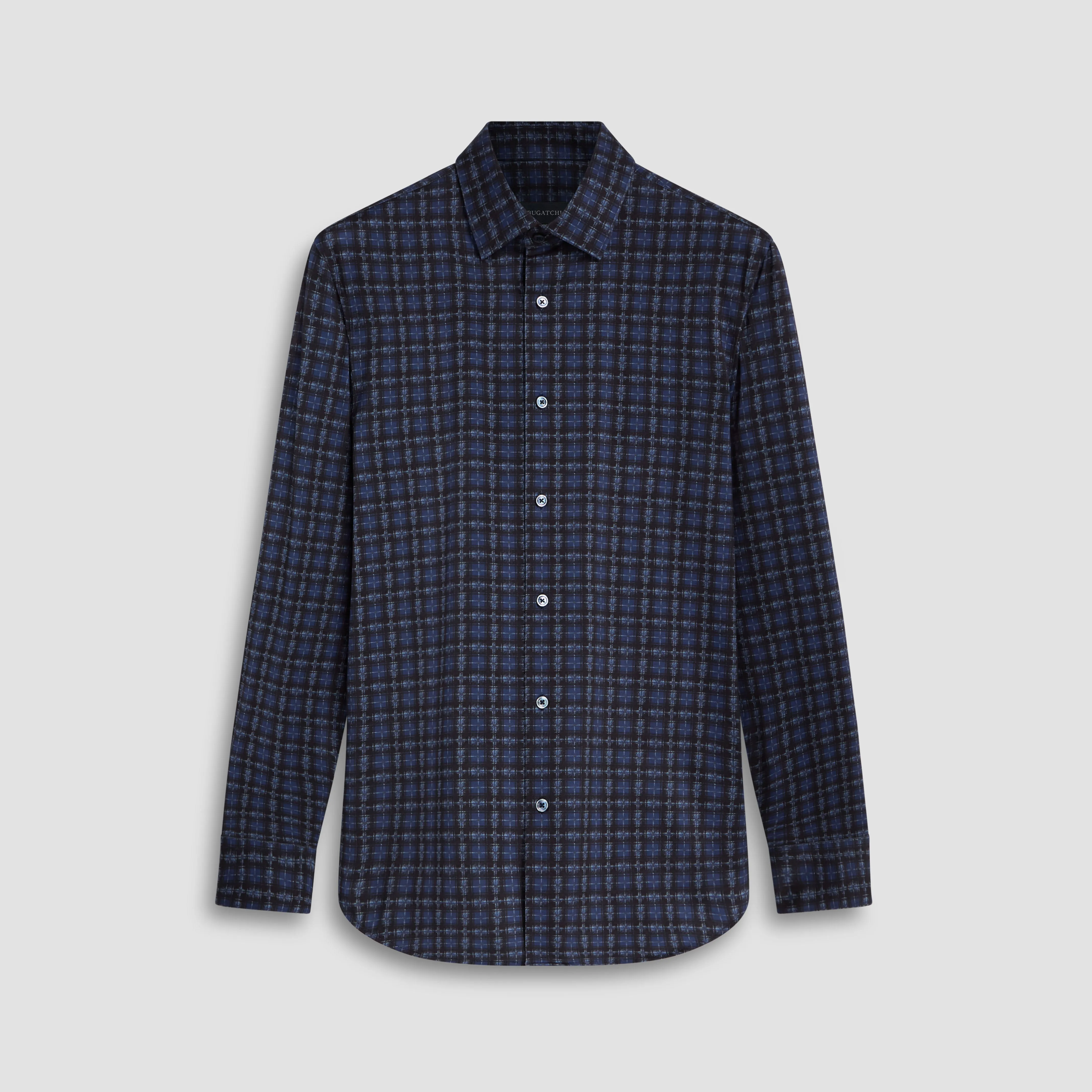 James Plaid Check OoohCotton Shirt sold by Bugatchi