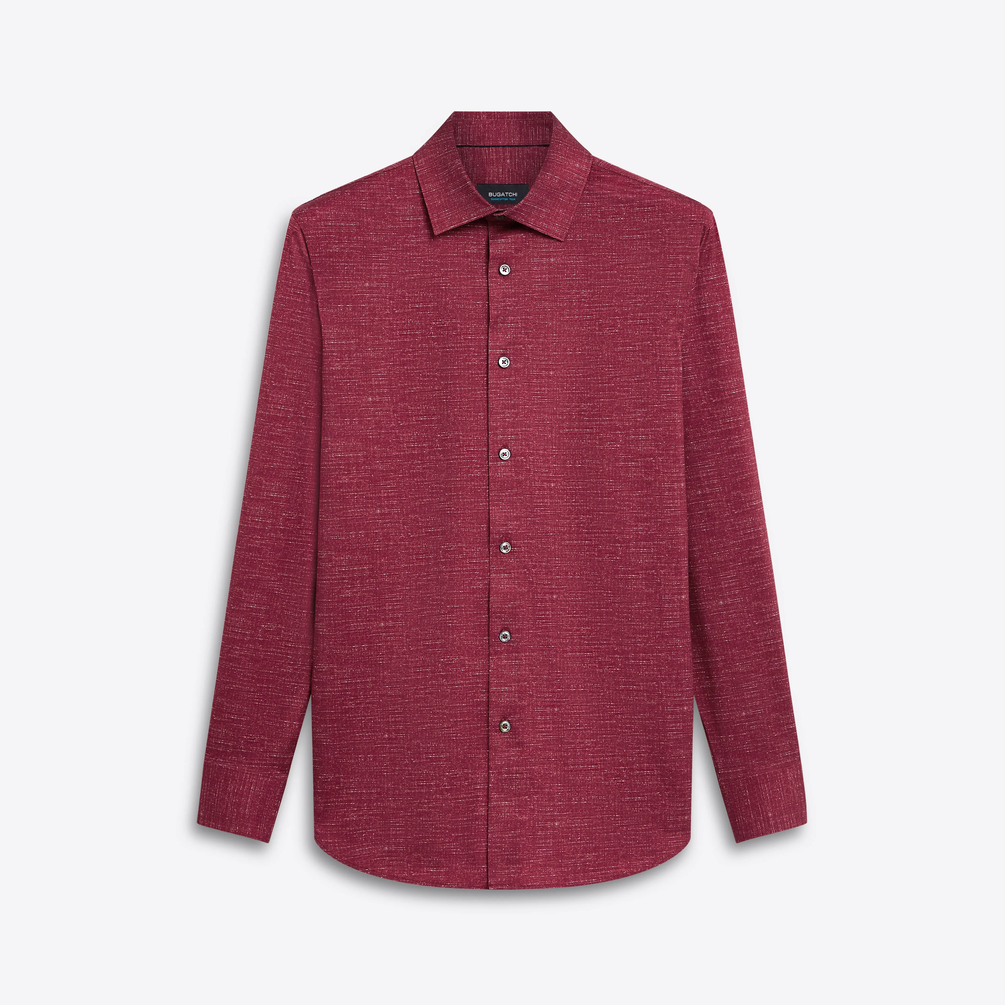 JAMES Chambray Print OoohCotton Shirt sold by Bugatchi