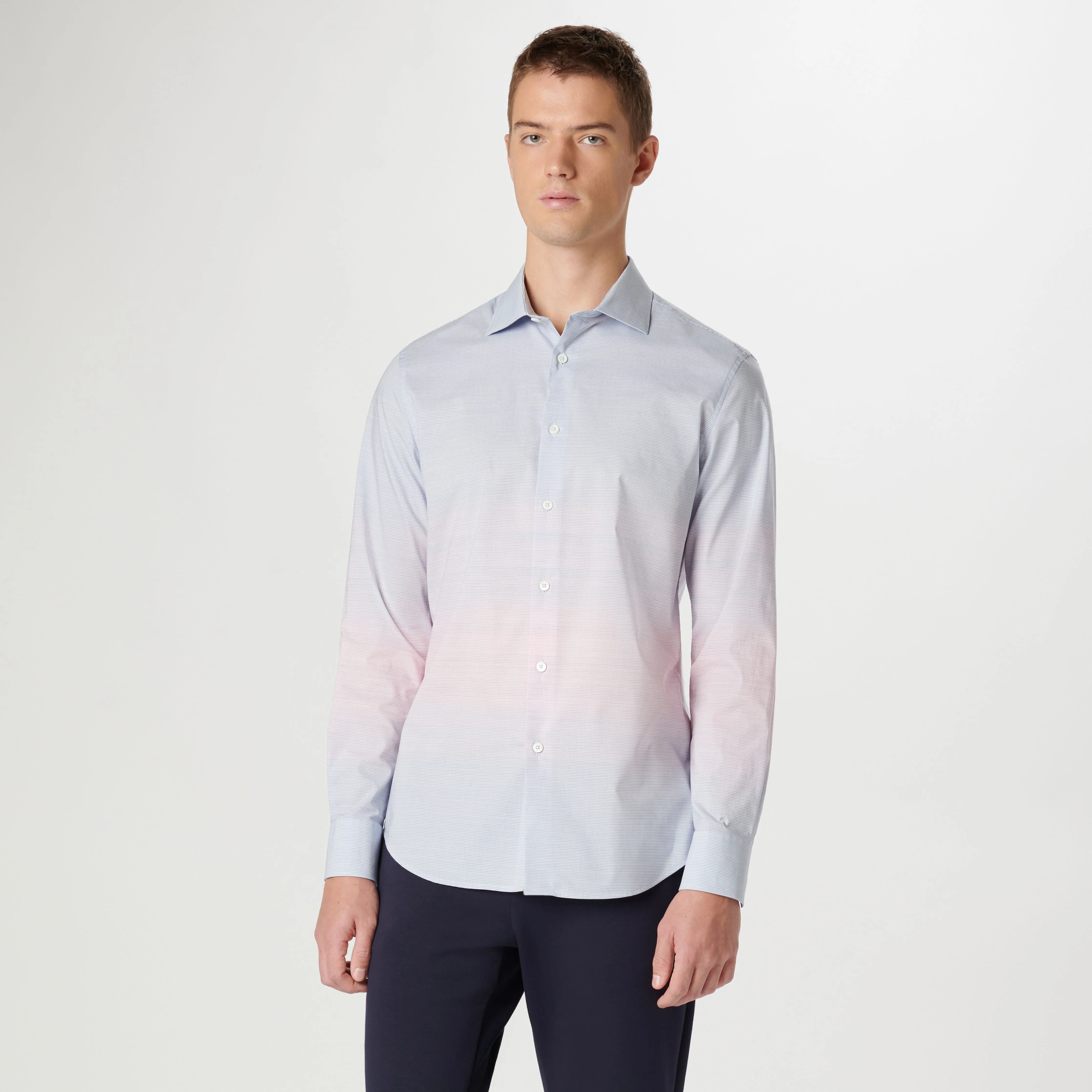Axel Mini Shepherd Check Shirt sold by Bugatchi product image thumbnail 2