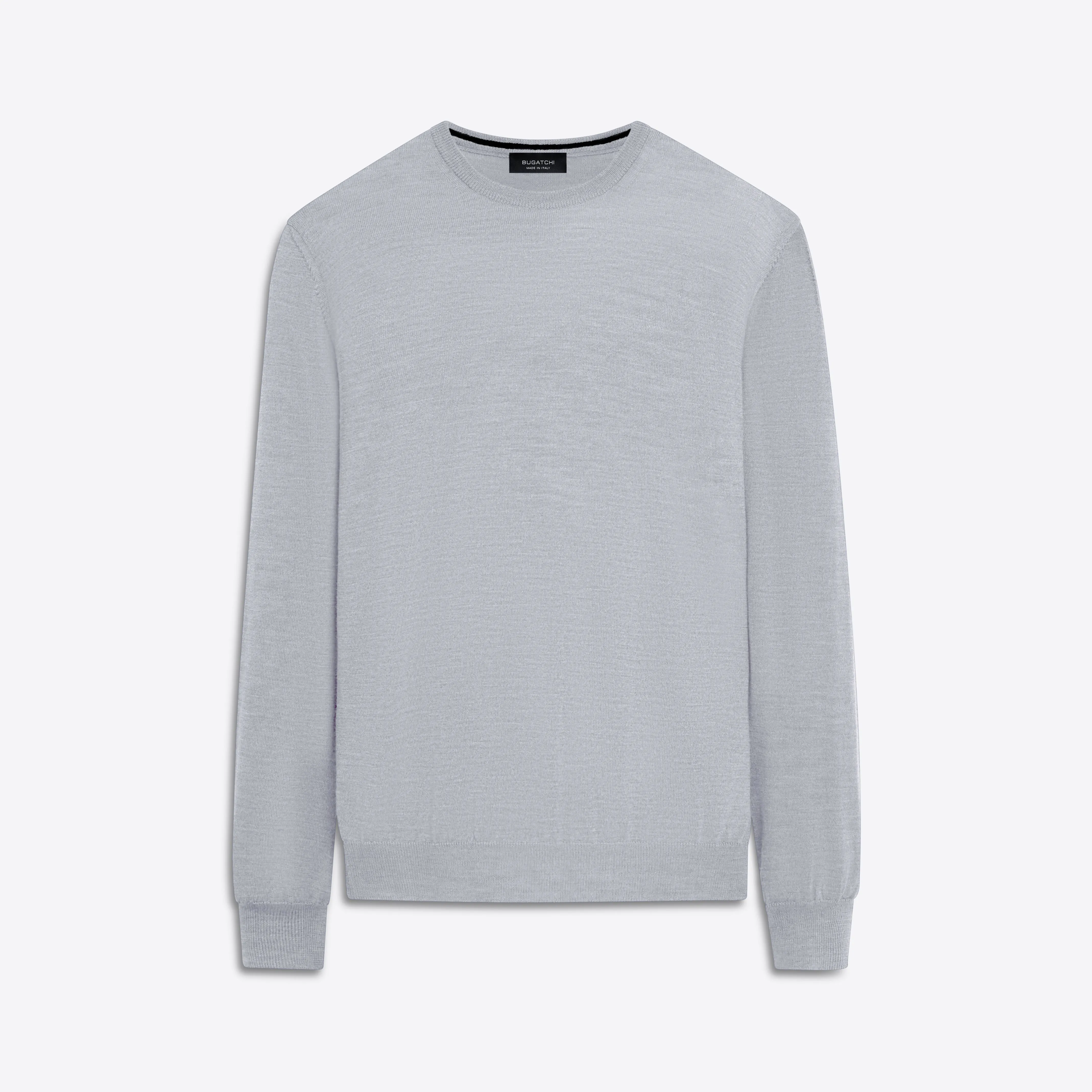 Super Merino Crew Neck Solid Sweater sold by Bugatchi