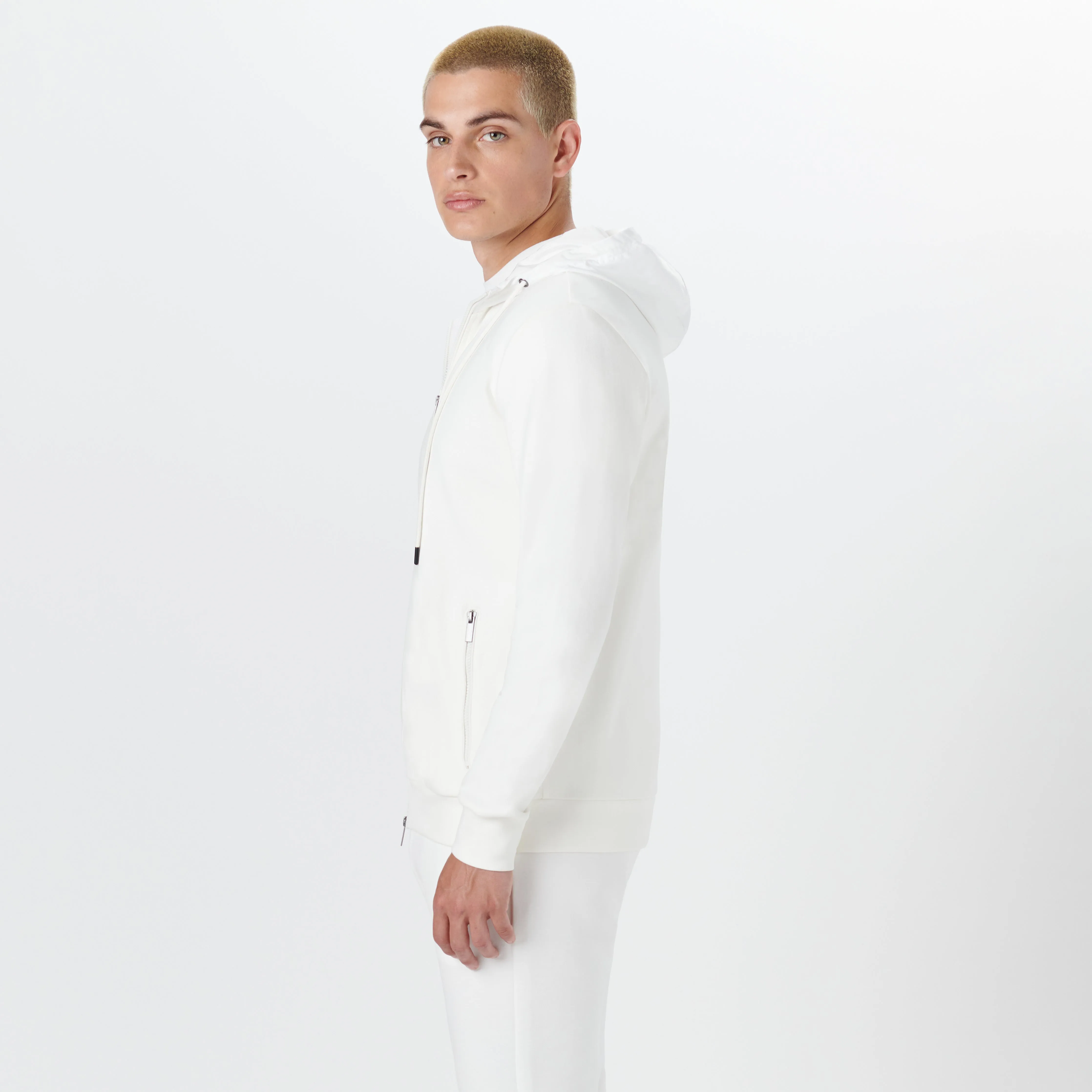 Full Zip Jacket With Hood sold by Bugatchi product image thumbnail 3