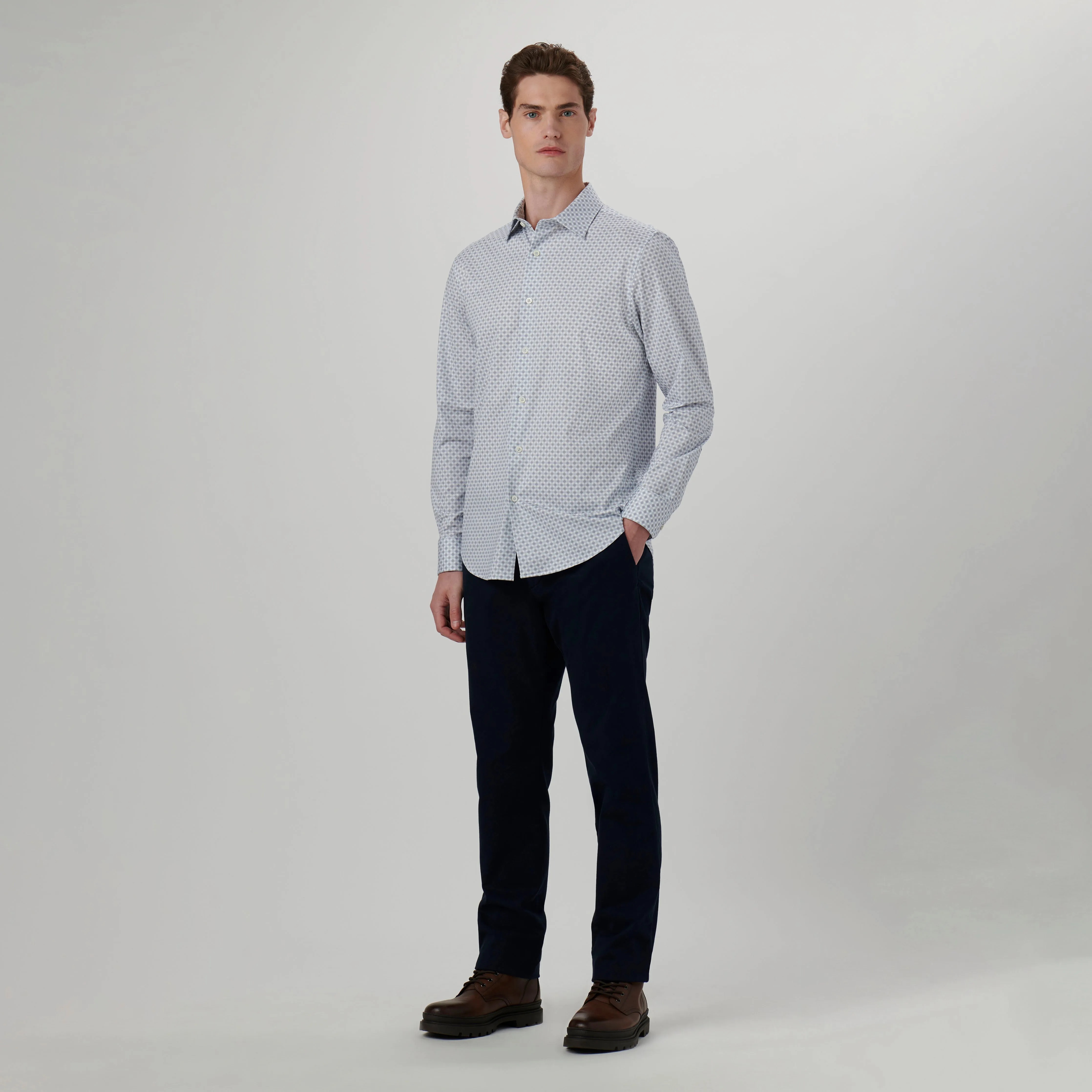 James Mandala Print OoohCotton Shirt sold by Bugatchi product image thumbnail 5