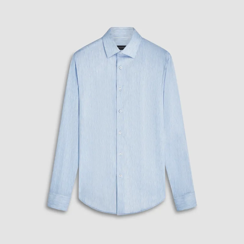 James Chambray Print OoohCotton Shirt sold by Bugatchi