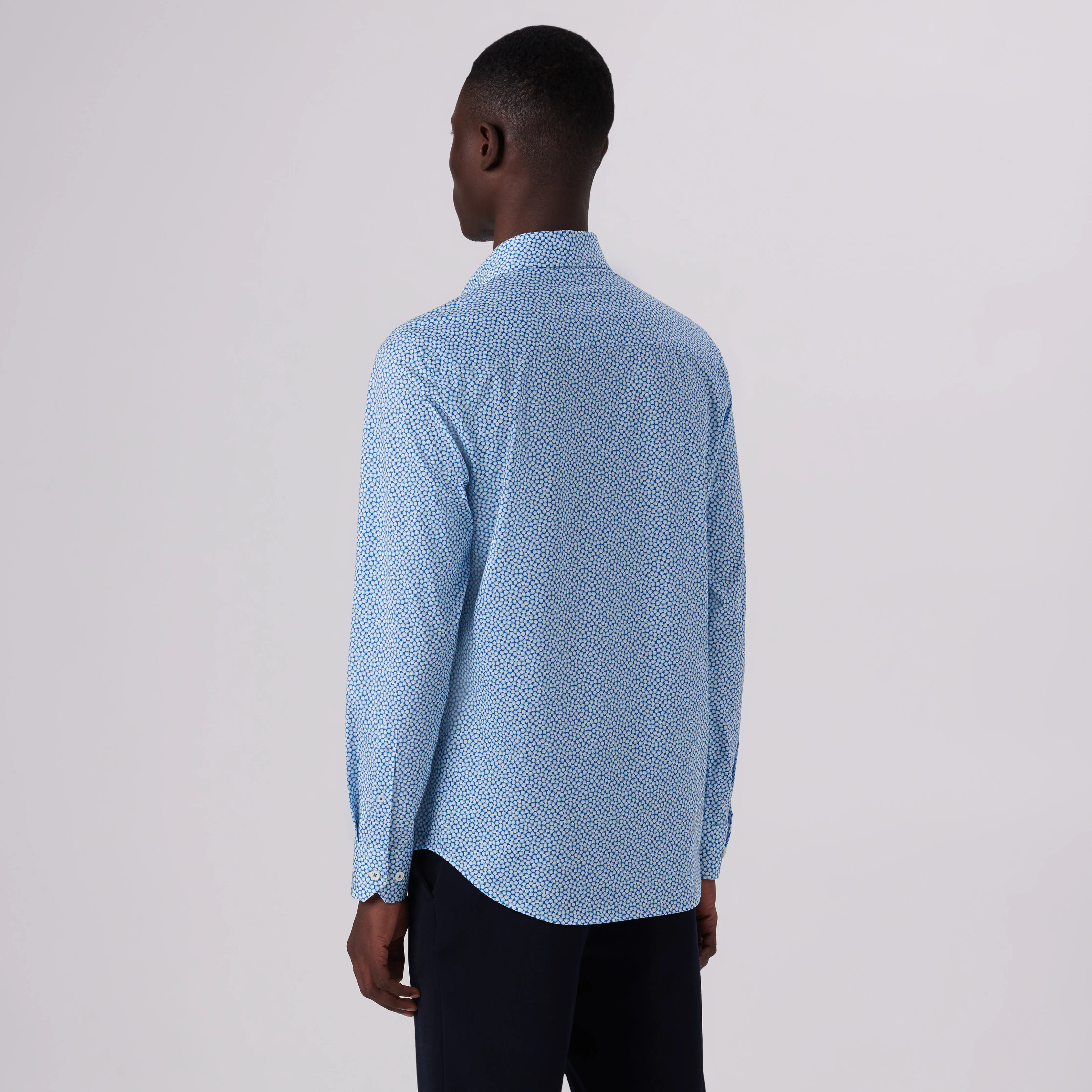 James Abstract Print OoohCotton Shirt sold by Bugatchi product image thumbnail 4