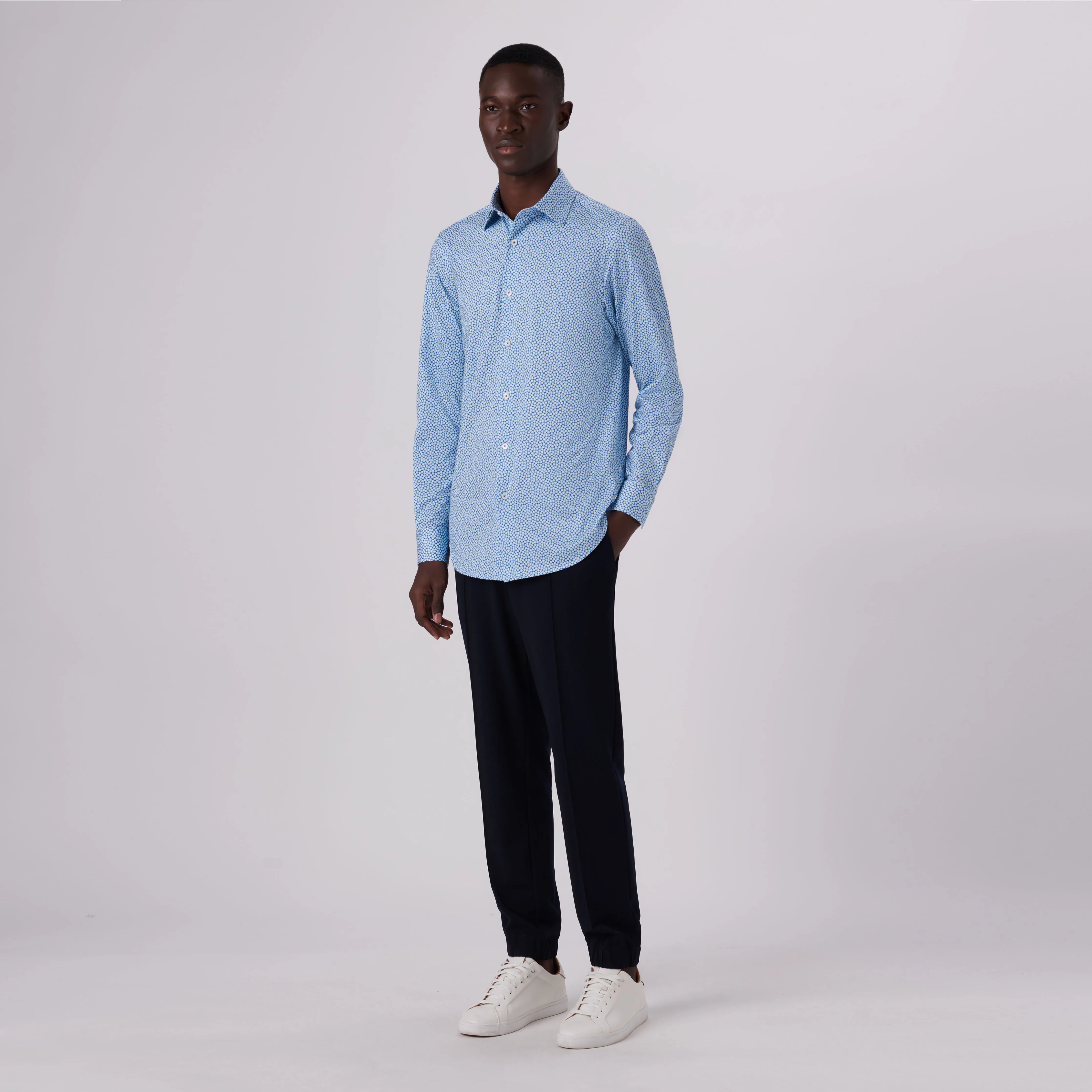 James Abstract Print OoohCotton Shirt sold by Bugatchi product image thumbnail 5