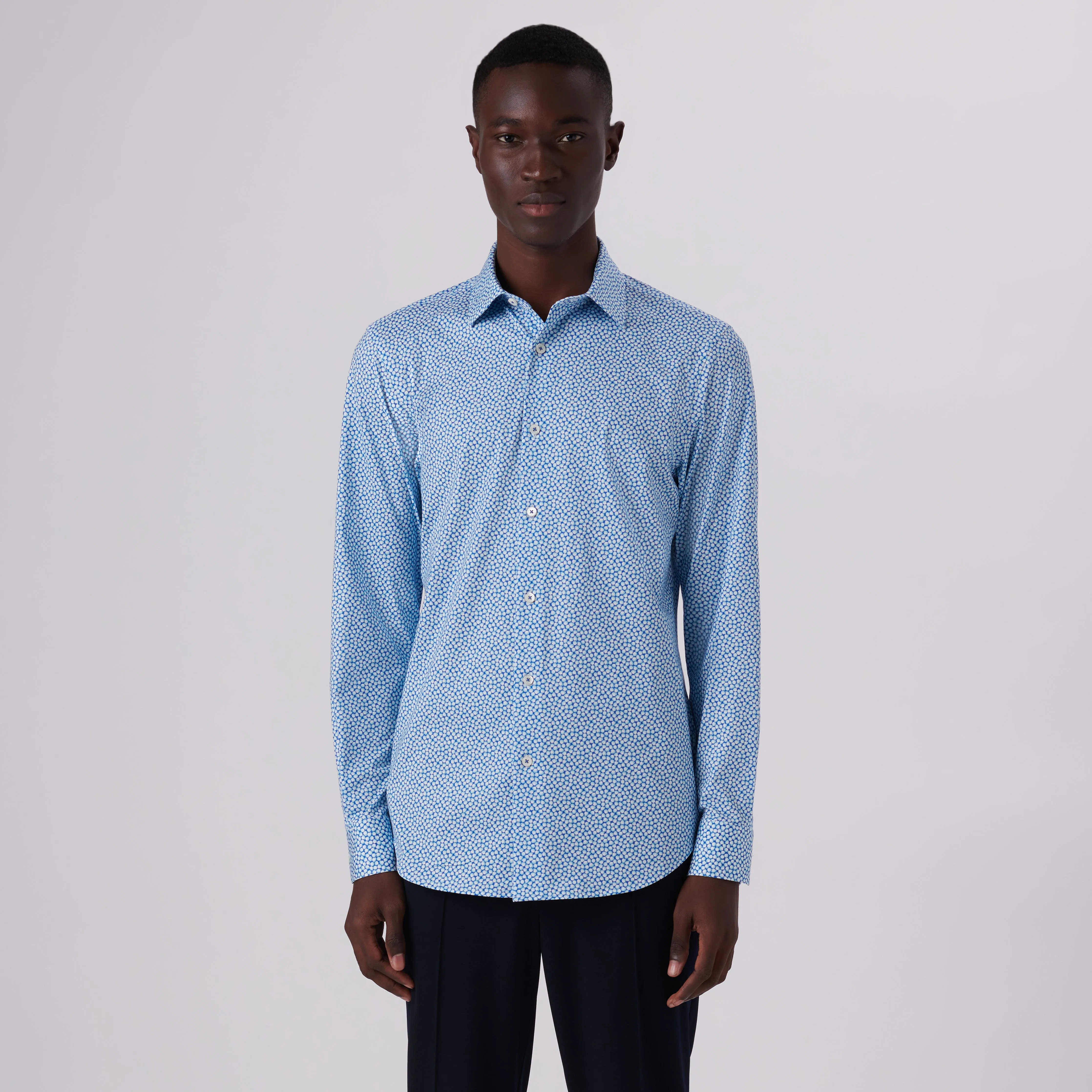 James Abstract Print OoohCotton Shirt sold by Bugatchi product image thumbnail 2