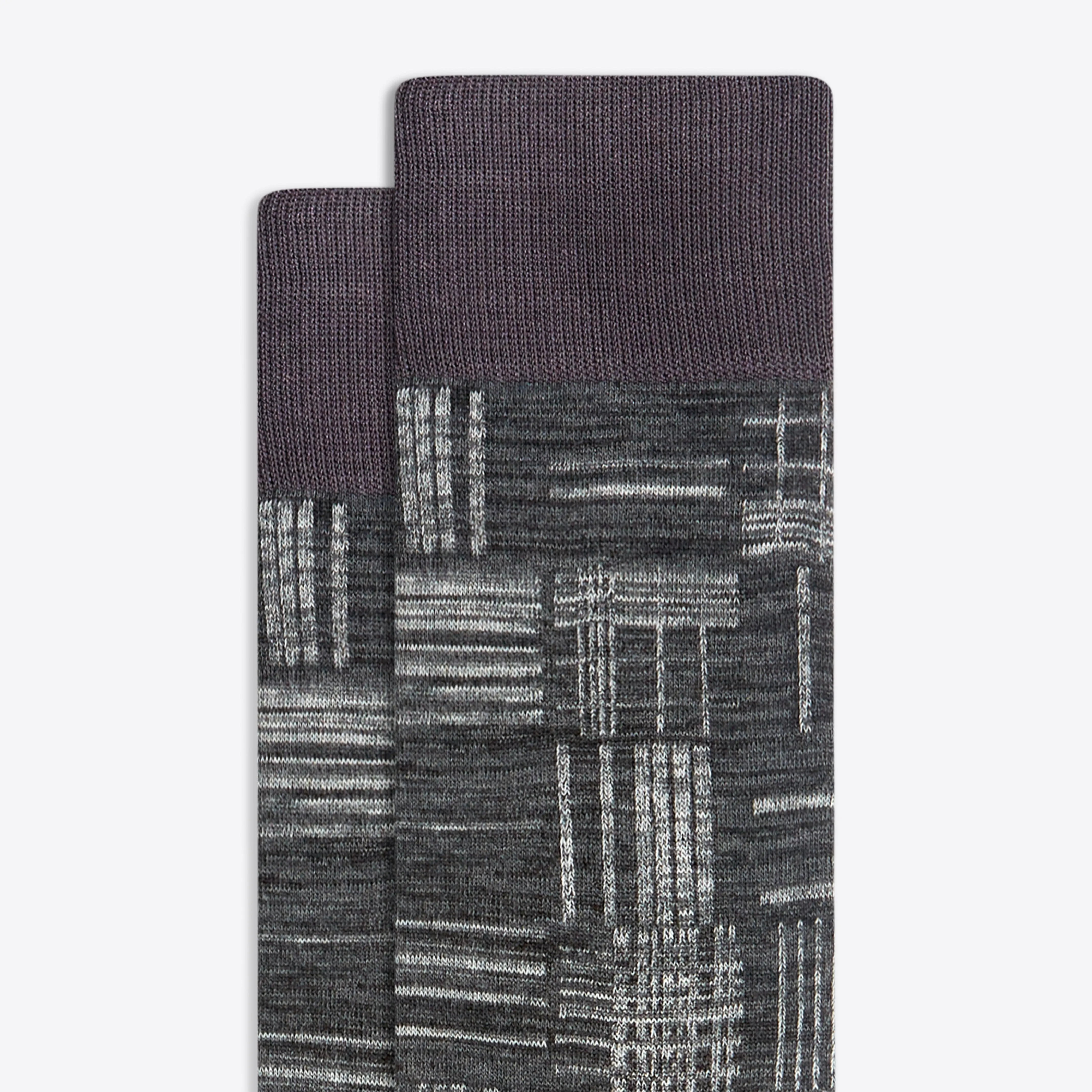 Checks and Stripes Mid-Calf Socks sold by Bugatchi product image thumbnail 2