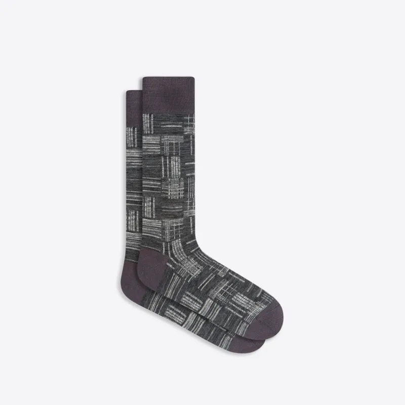 Checks and Stripes Mid-Calf Socks sold by Bugatchi