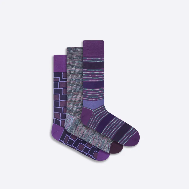 Three-Pair Assorted Sock Box sold by Bugatchi