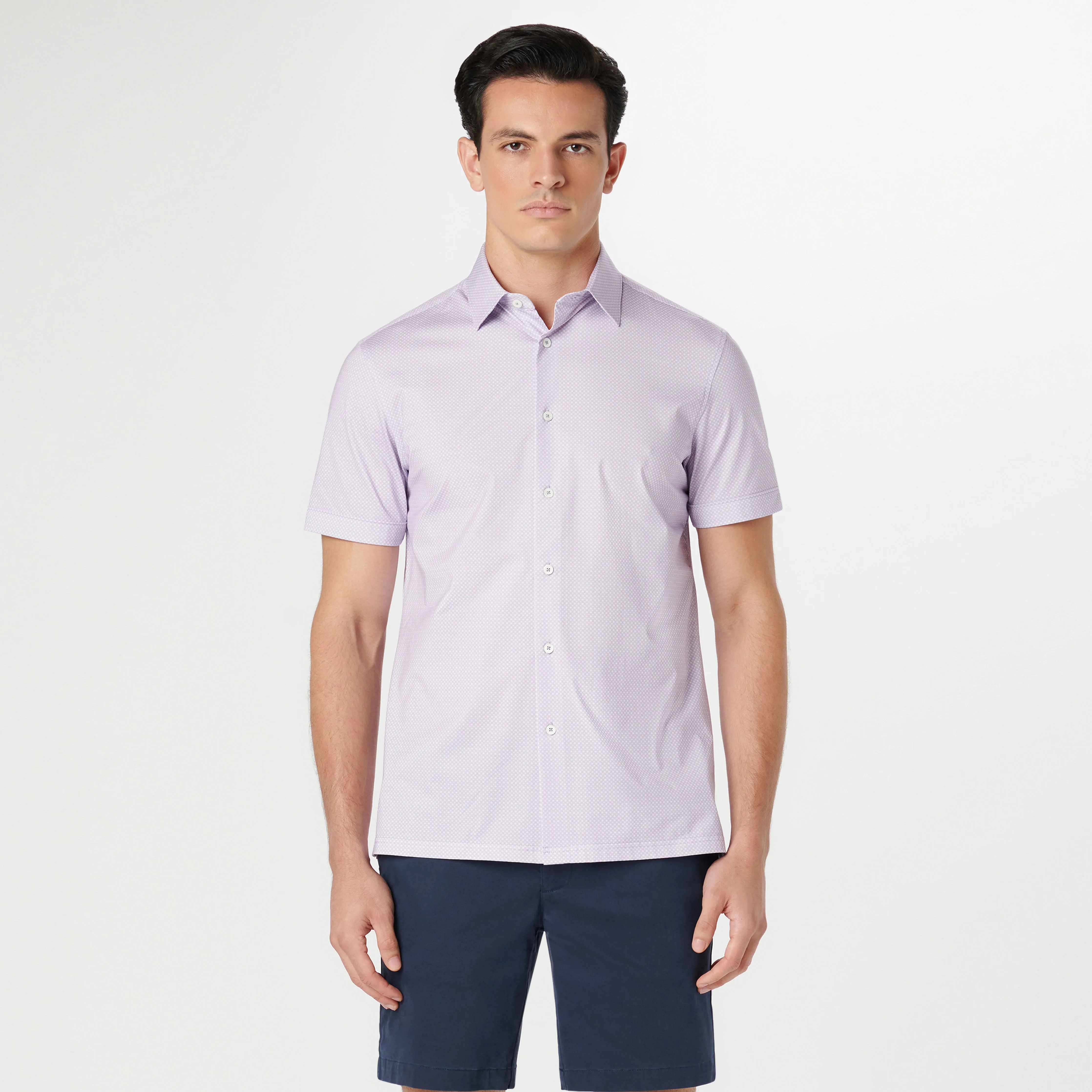 Milo Diamond OoohCotton Short Sleeve Shirt sold by Bugatchi product image thumbnail 2