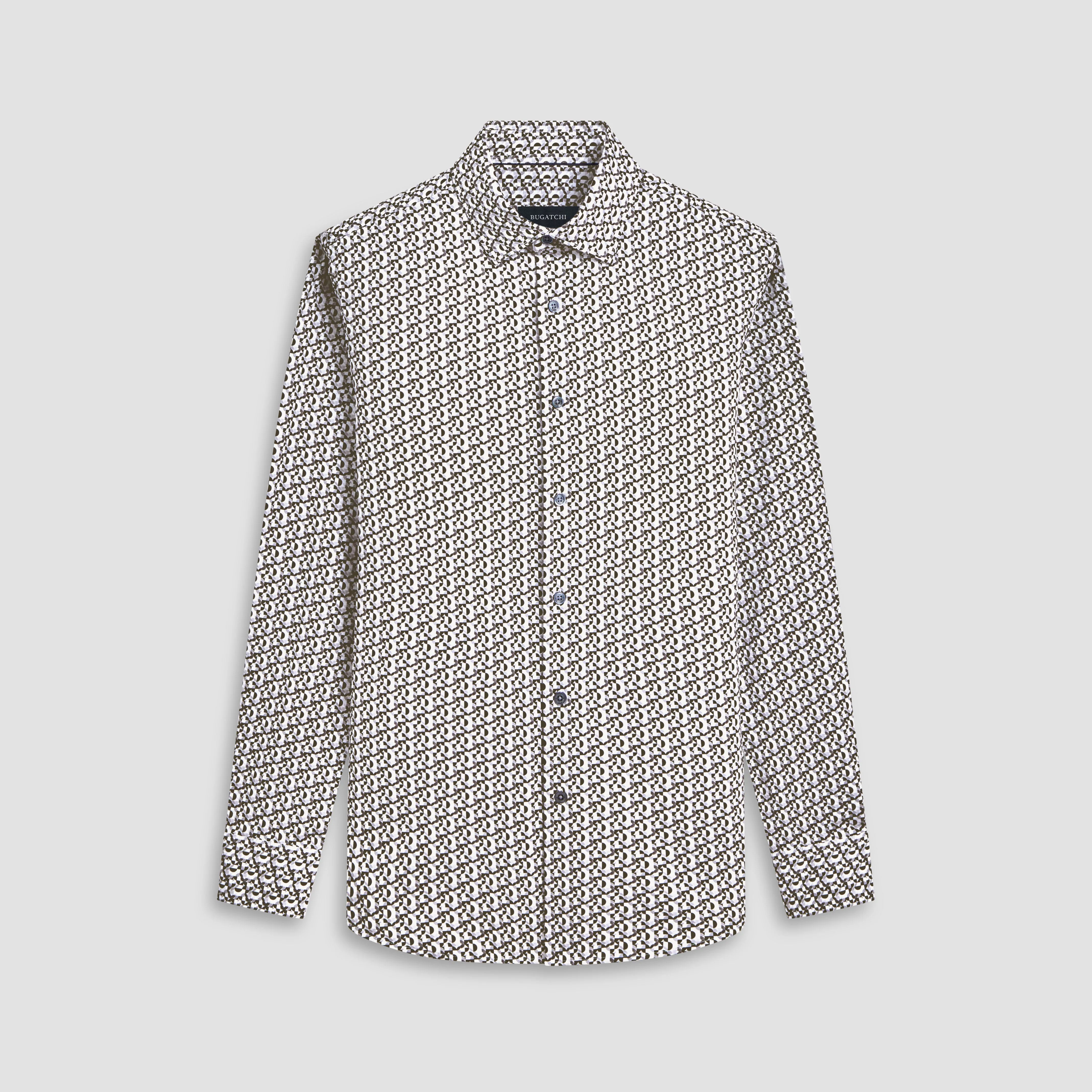 James Geometric OoohCotton Shirt sold by Bugatchi
