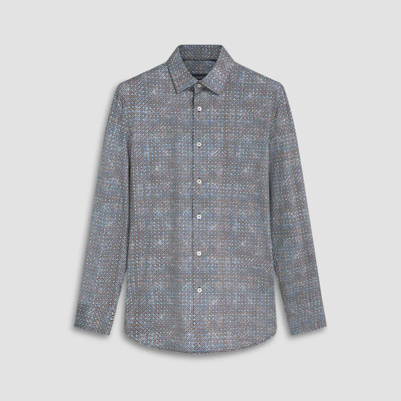 James Geometric OoohCotton Shirt sold by Bugatchi