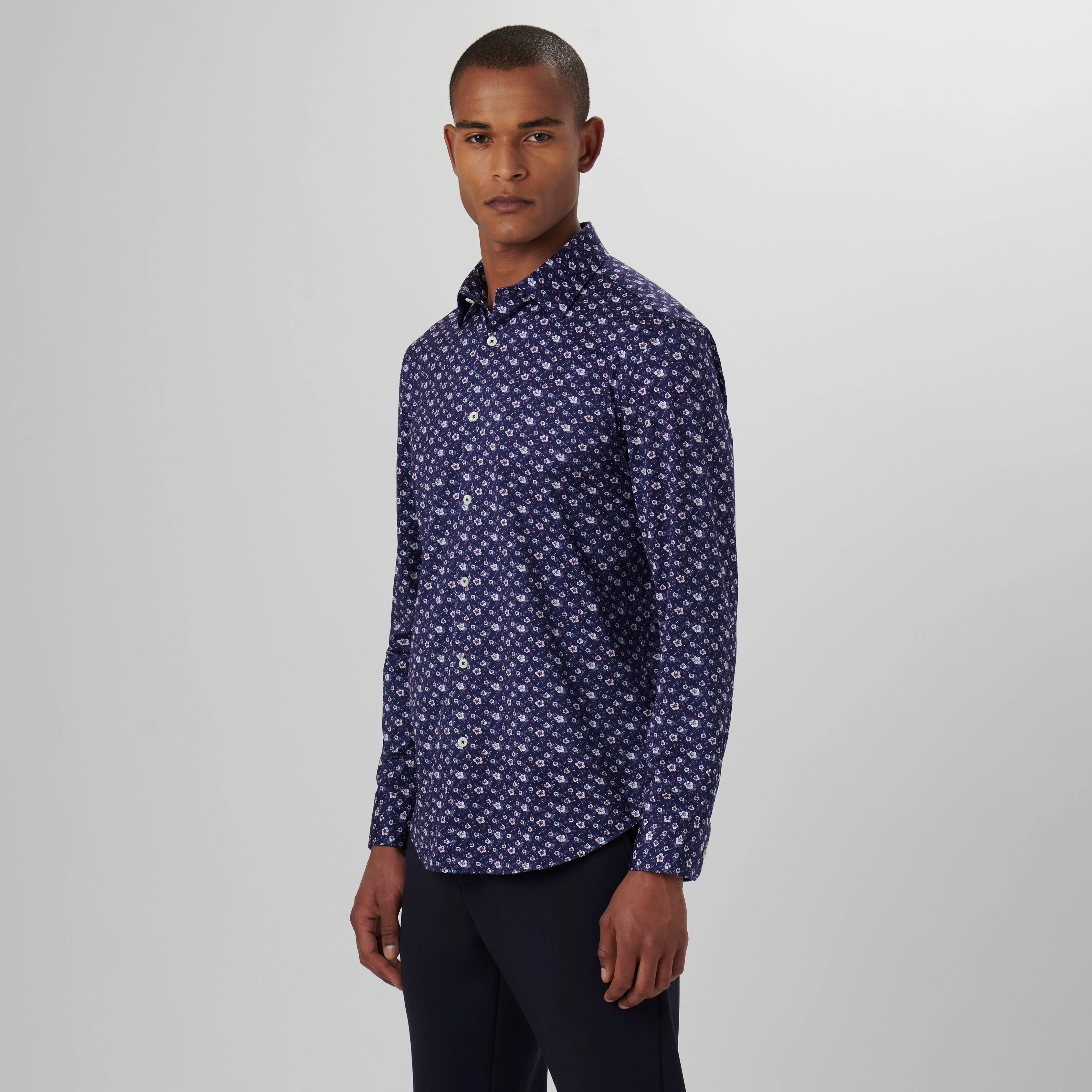 James Floral OoohCotton Shirt sold by Bugatchi product image thumbnail 3
