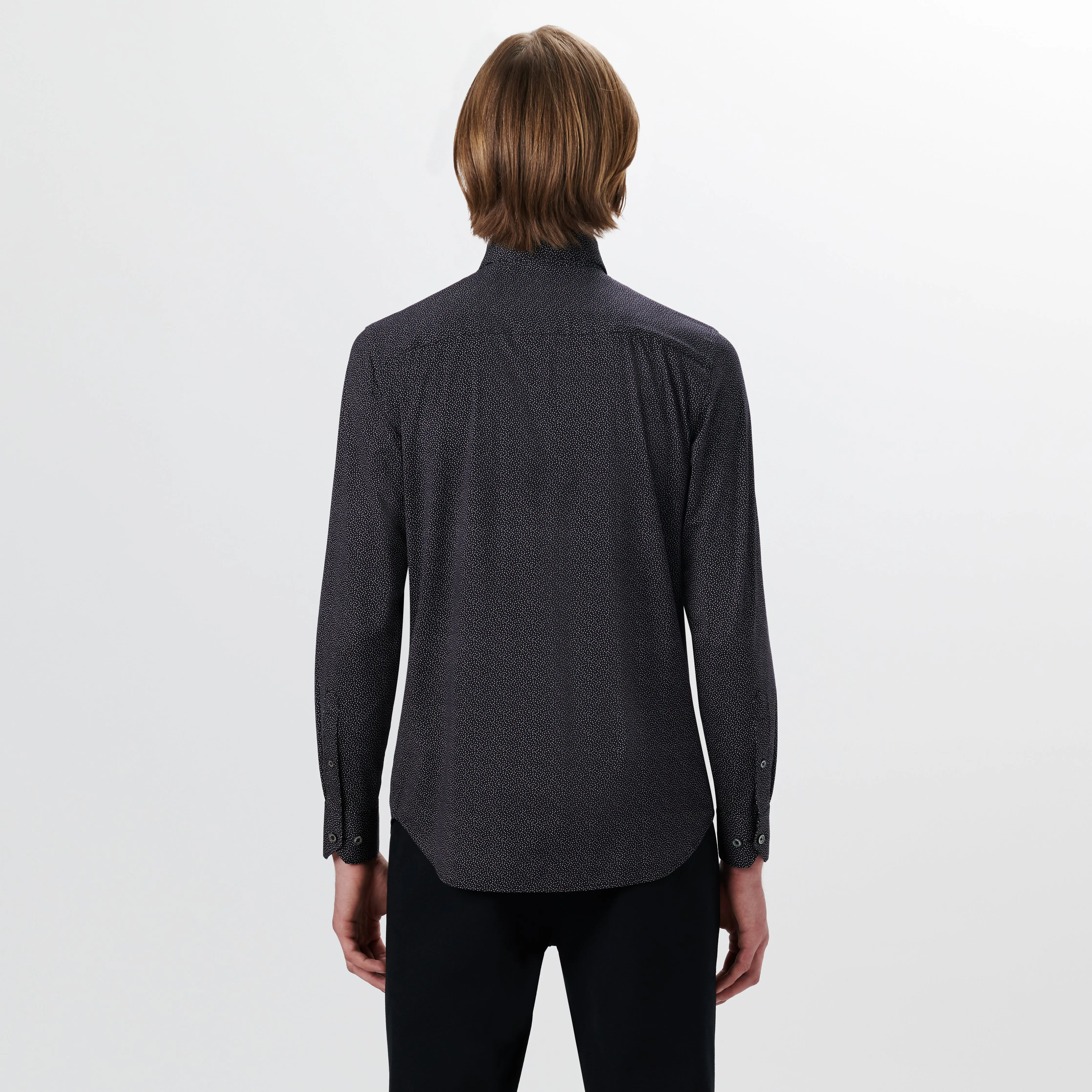 JAMES Abstract Print OoohCotton Shirt sold by Bugatchi product image thumbnail 4