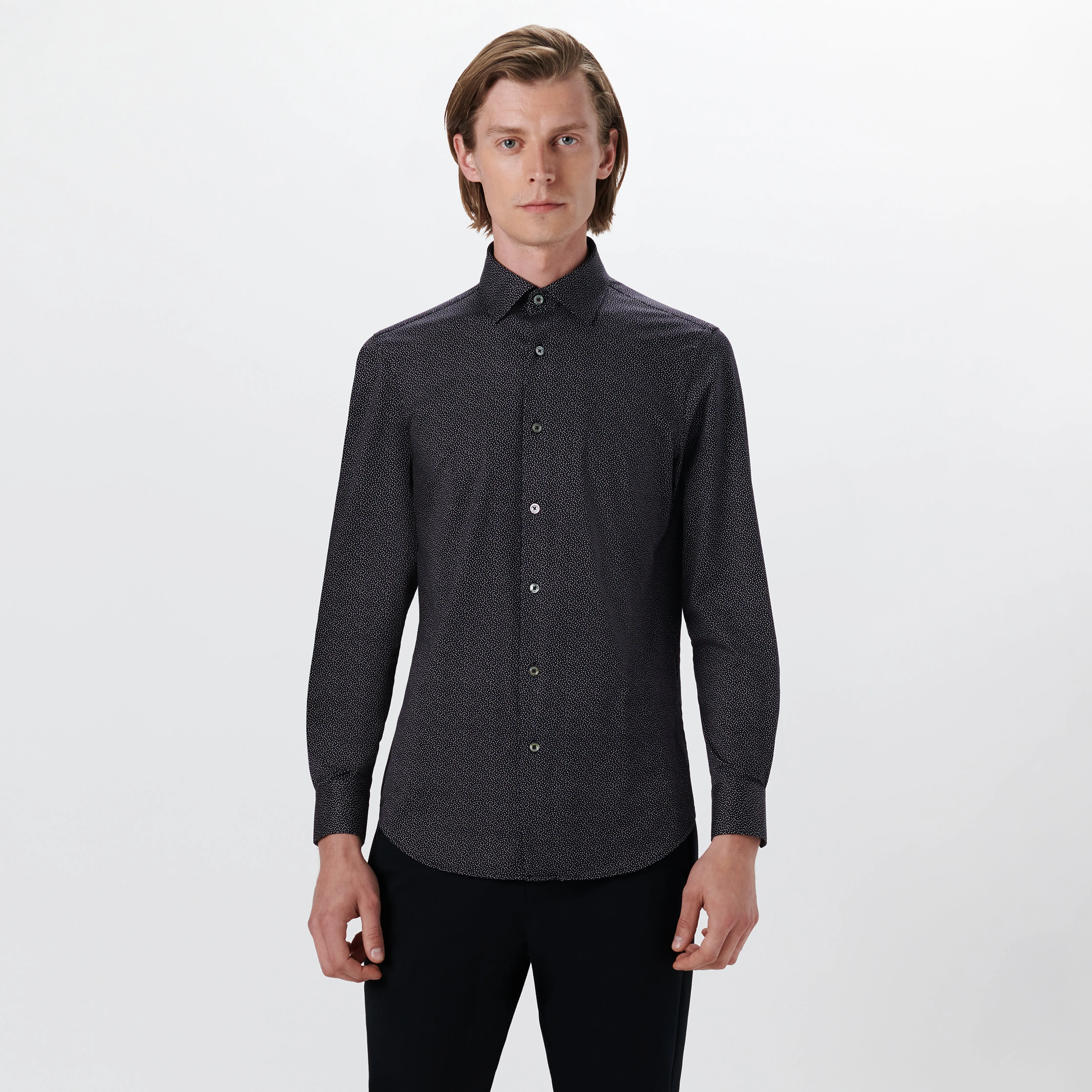 JAMES Abstract Print OoohCotton Shirt sold by Bugatchi product image thumbnail 2