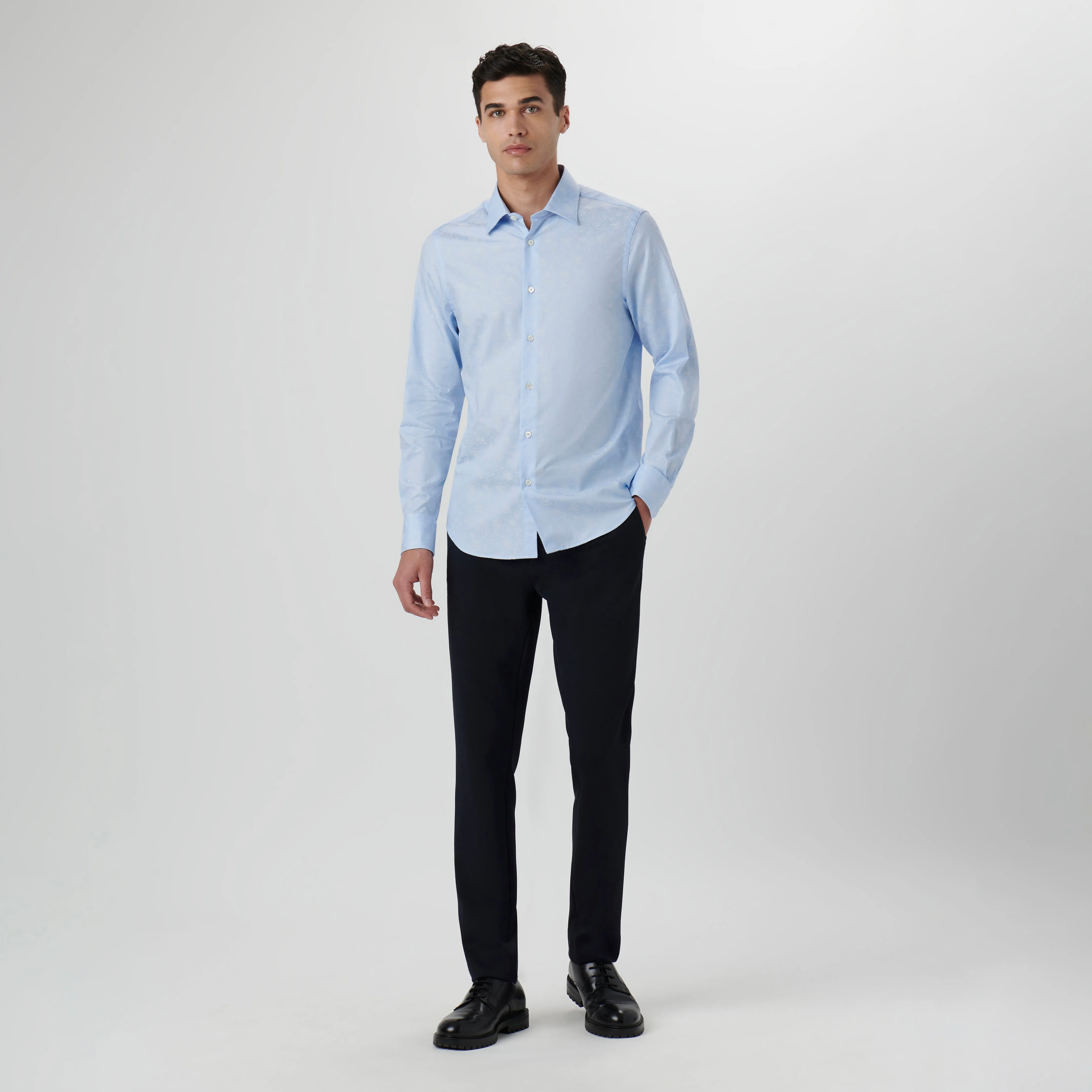 Julian Floral Jacquard Shirt sold by Bugatchi product image thumbnail 5