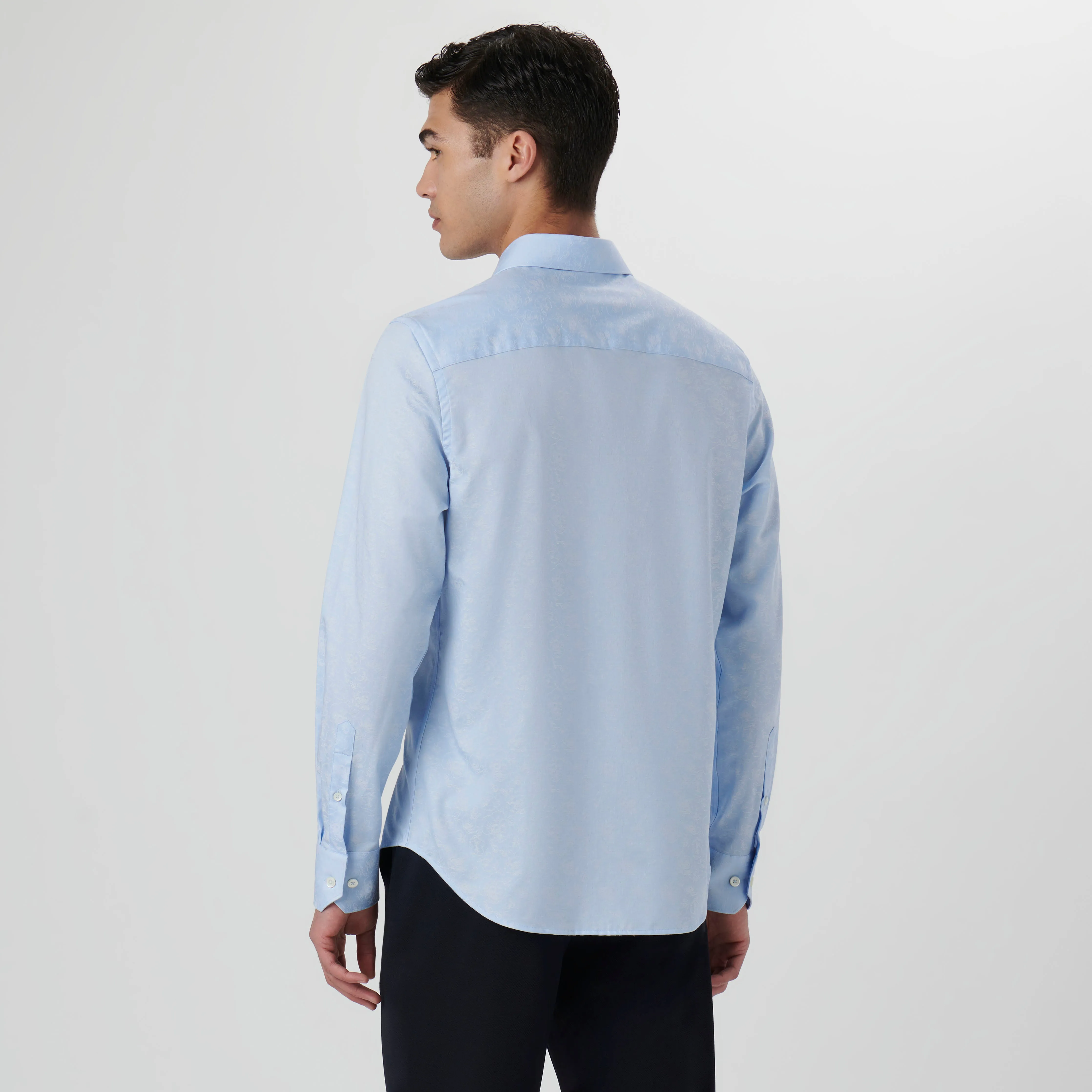 Julian Floral Jacquard Shirt sold by Bugatchi product image thumbnail 4