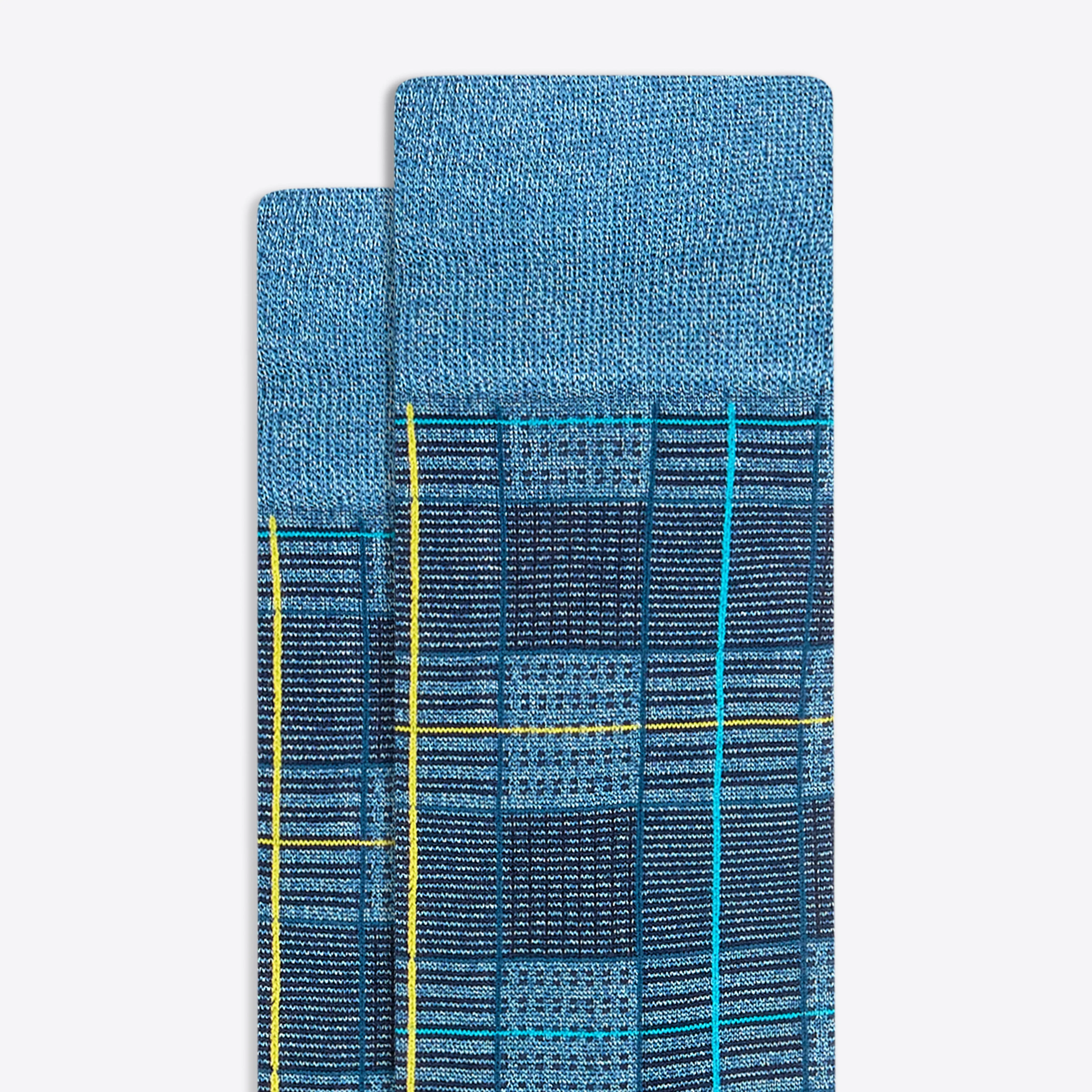 Plaid Check Mid-Calf Socks sold by Bugatchi product image thumbnail 2