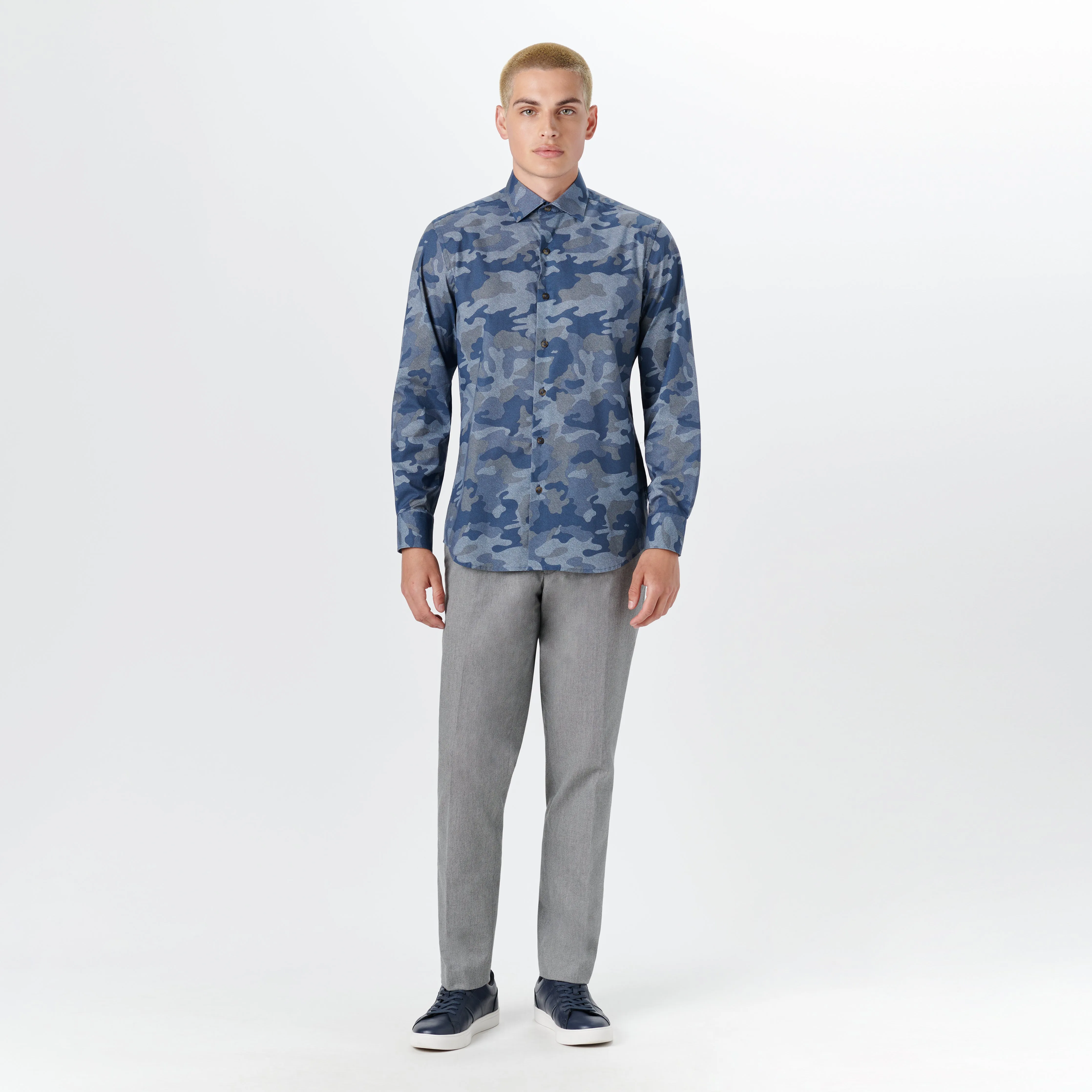 AXEL Camouflage Print Shirt sold by Bugatchi product image thumbnail 5