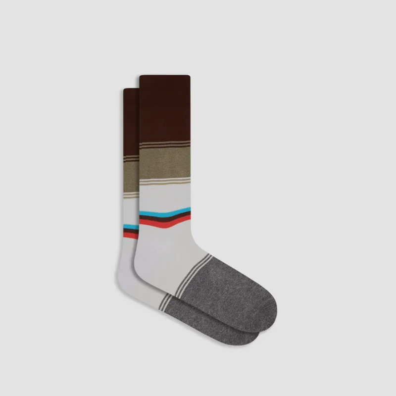 Color Block Mid-Calf Socks sold by Bugatchi