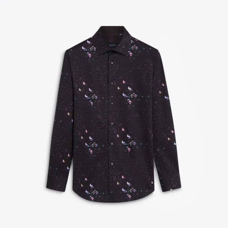 JAMES Abstract Print OoohCotton Shirt sold by Bugatchi