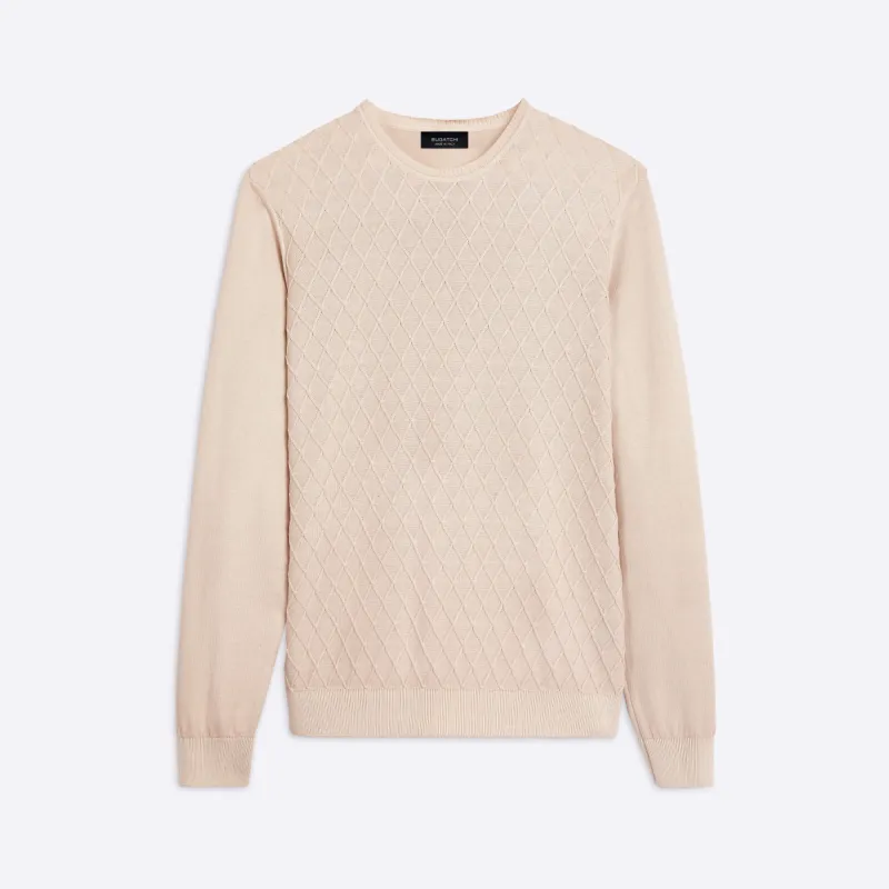 Diamond Crew Neck Sweater sold by Bugatchi