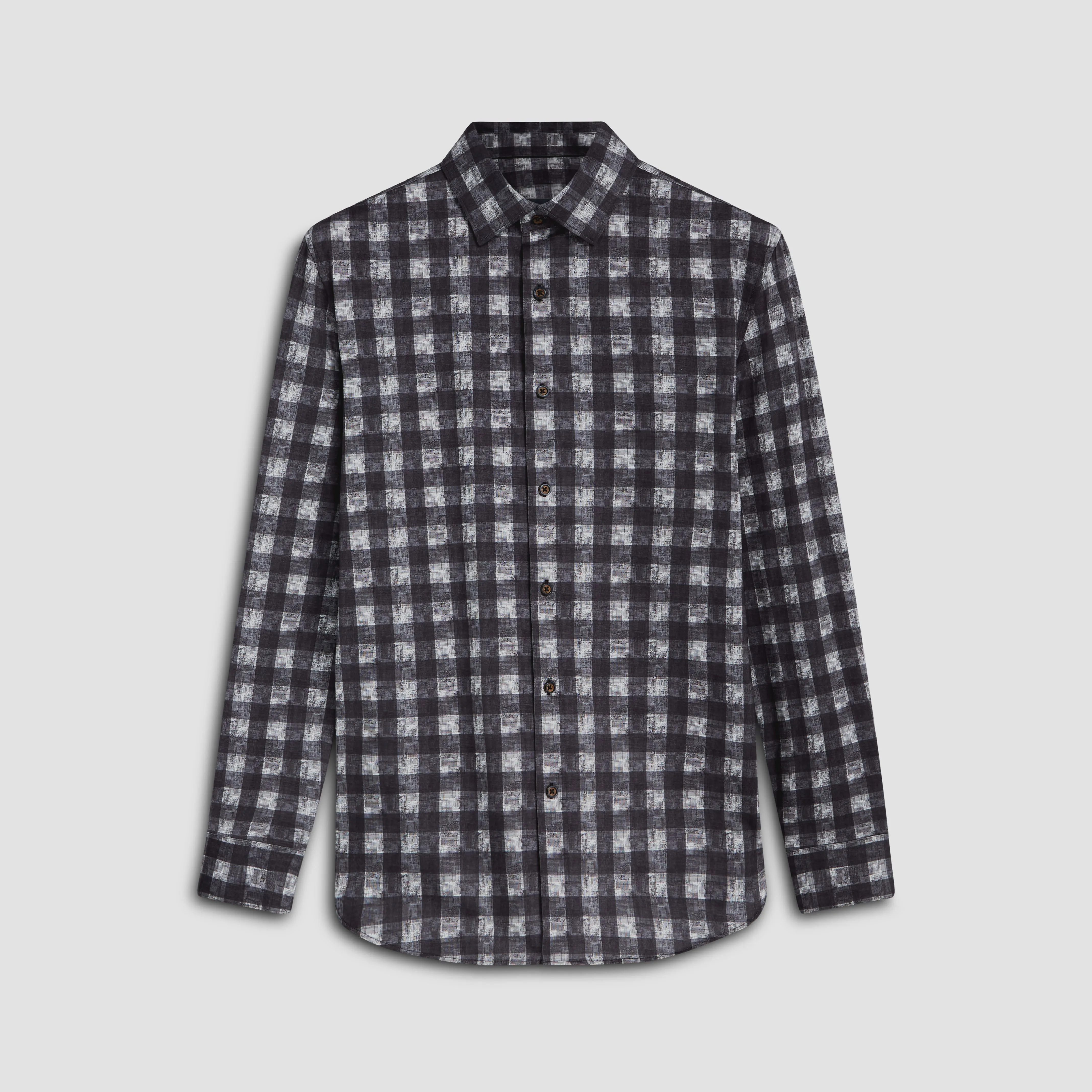 James Gingham Check OoohCotton Shirt sold by Bugatchi