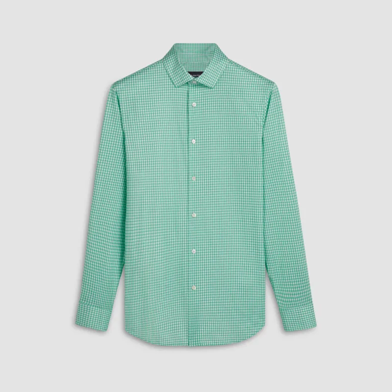 James Gingham Check Print OoohCotton Shirt sold by Bugatchi