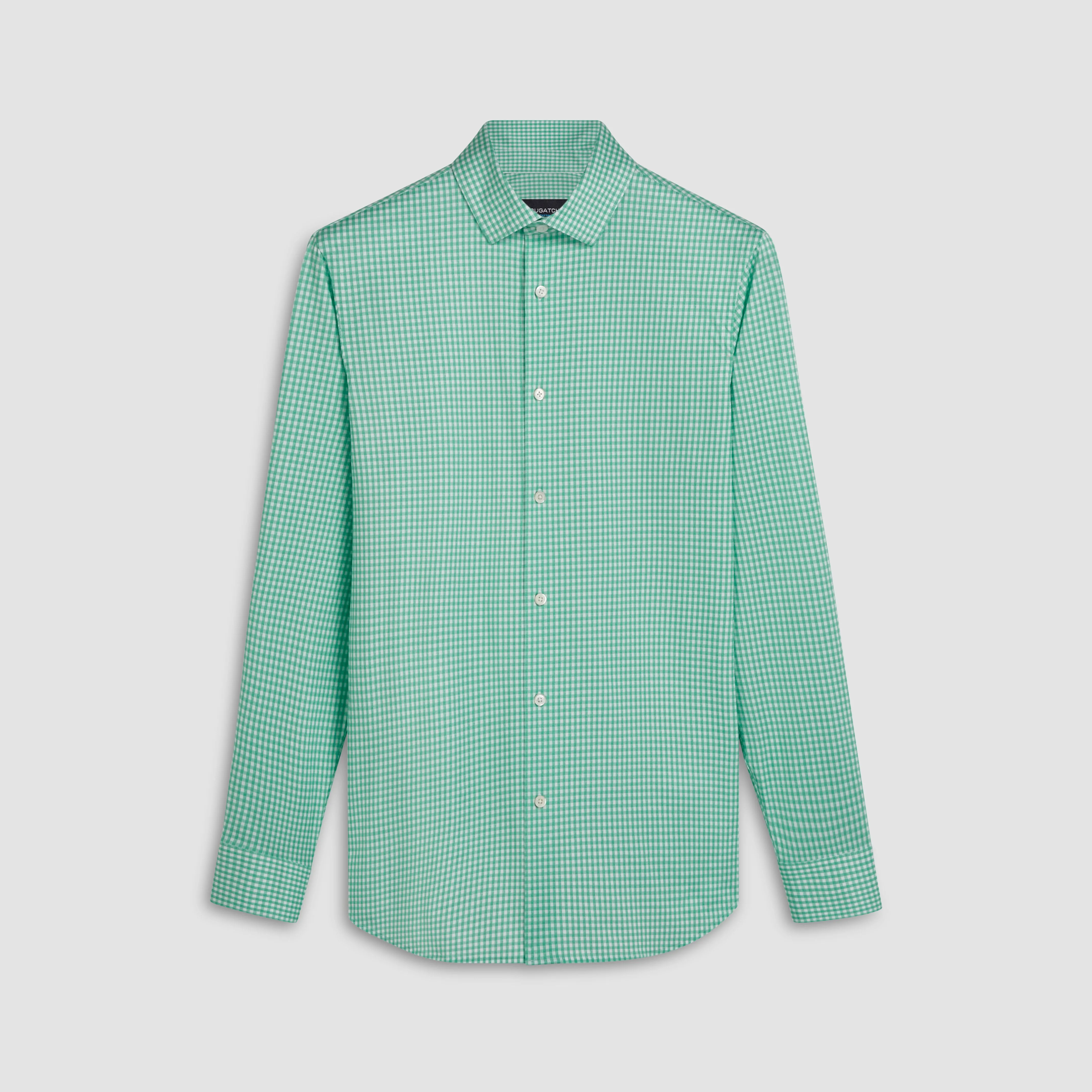 James Gingham Check Print OoohCotton Shirt sold by Bugatchi