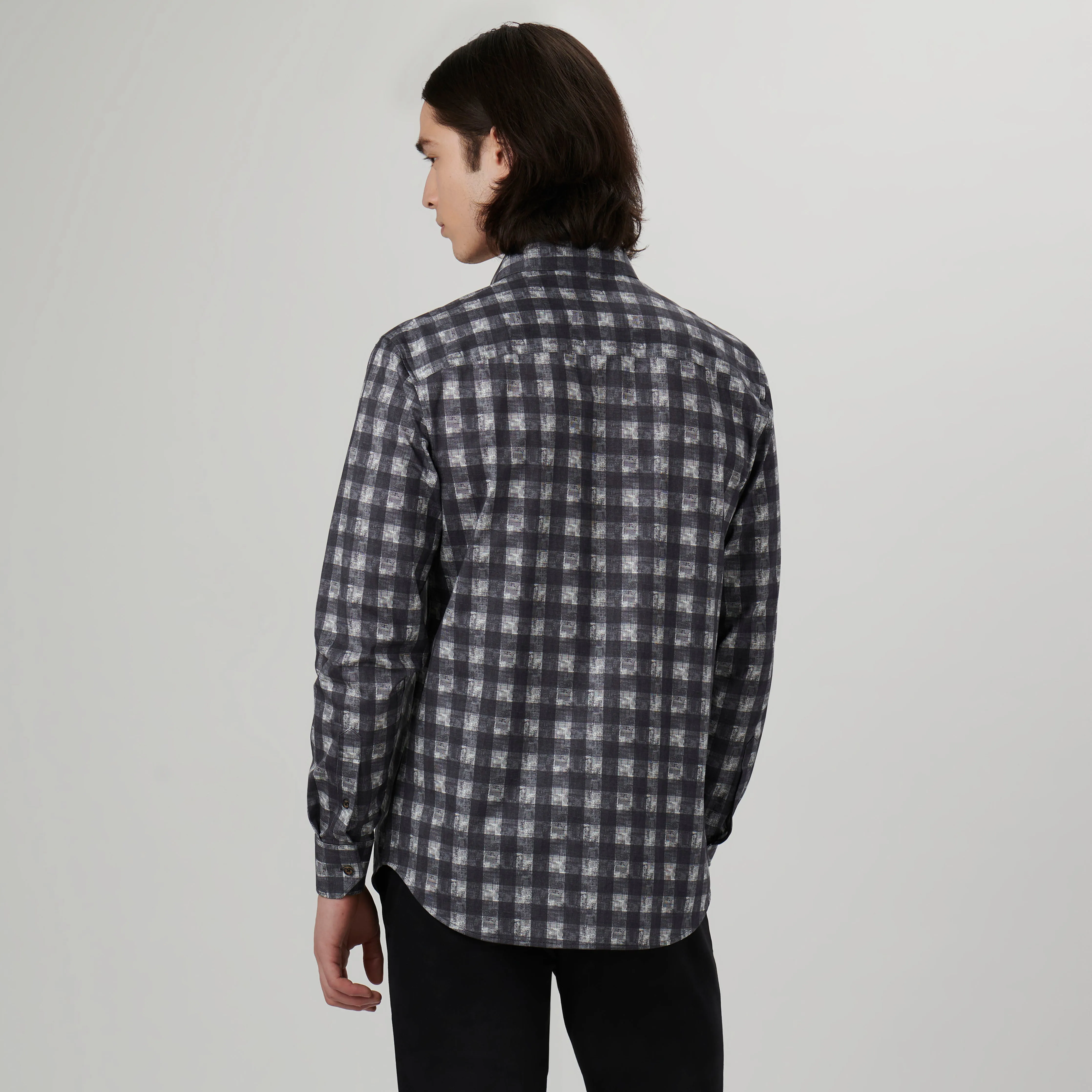 James Gingham Check OoohCotton Shirt sold by Bugatchi product image thumbnail 4