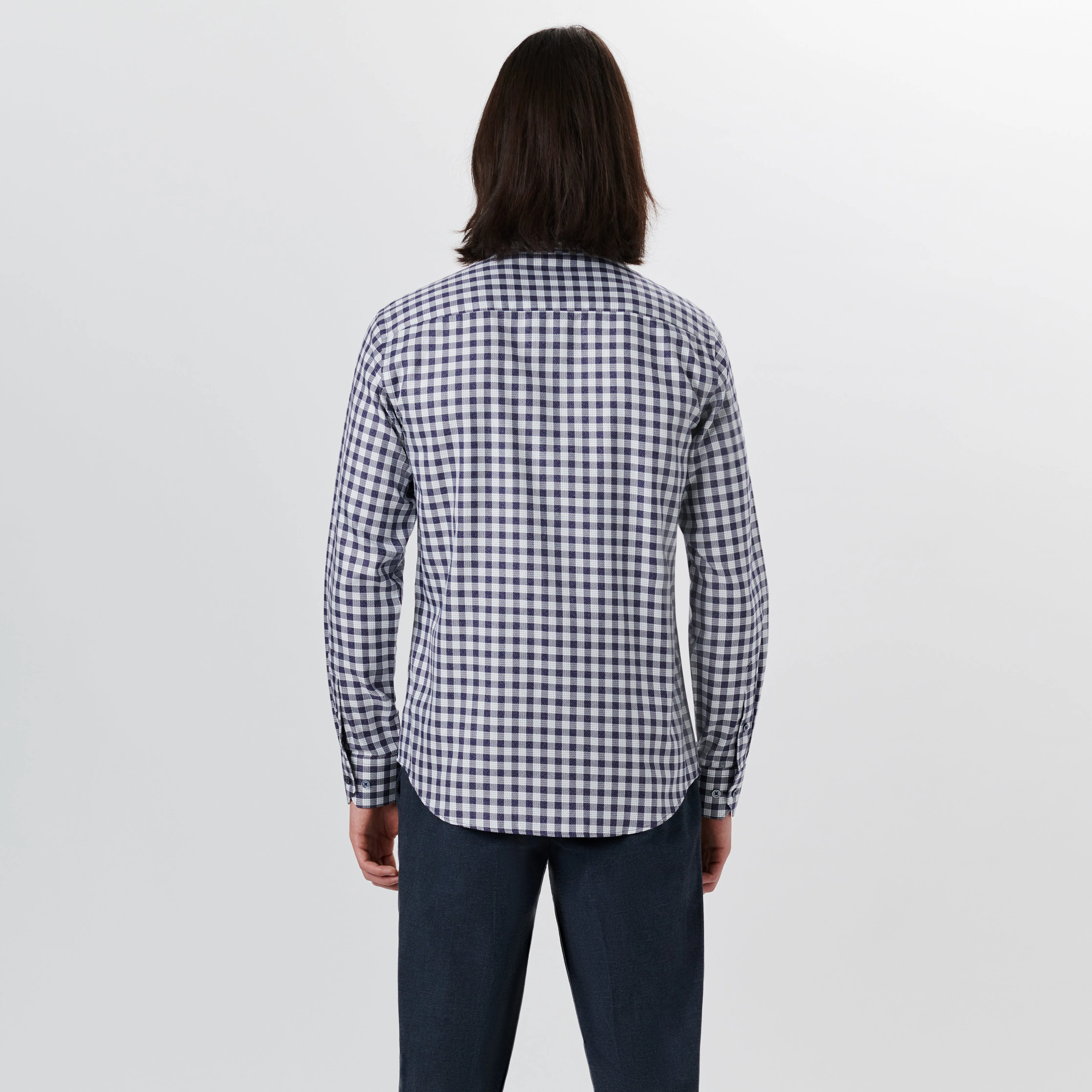 JULIAN Gingham Check Shirt sold by Bugatchi product image thumbnail 4